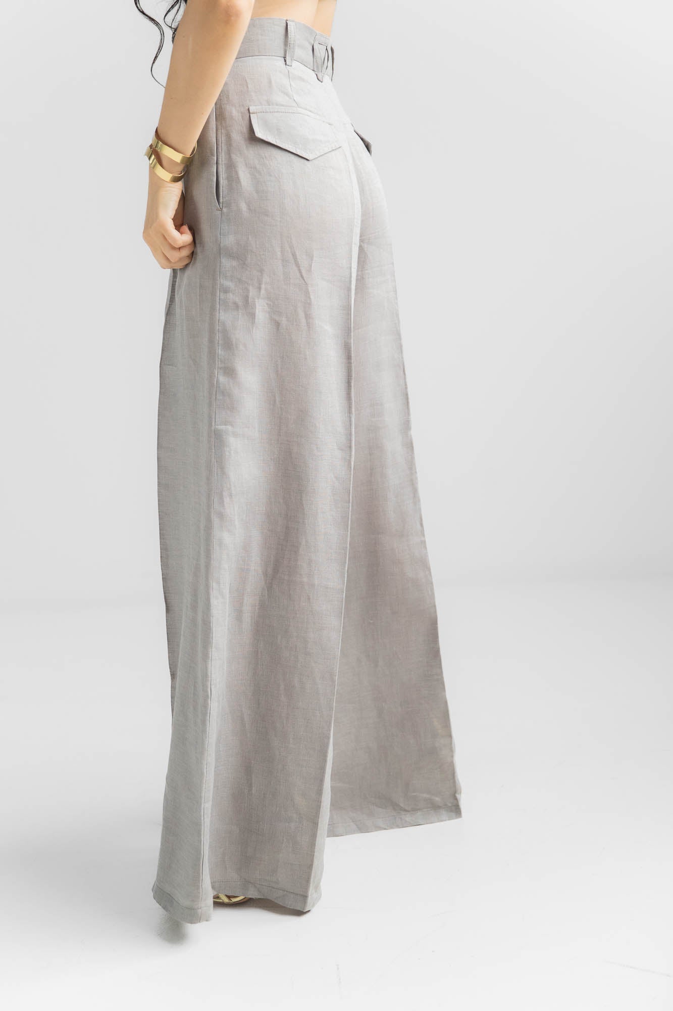ANTONYA Linen Wide Leg Trousers