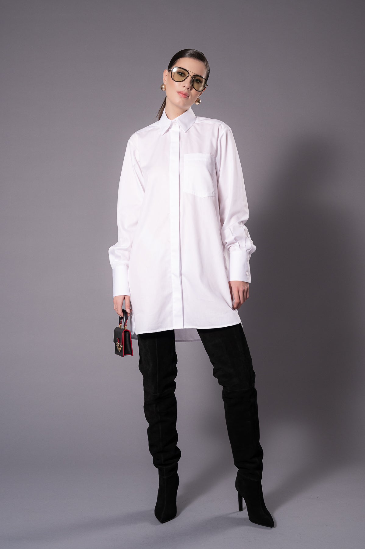 VICTORIA White Long Shirt
