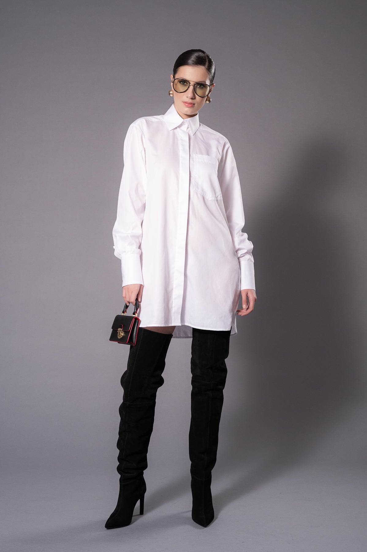 VICTORIA White Long Shirt