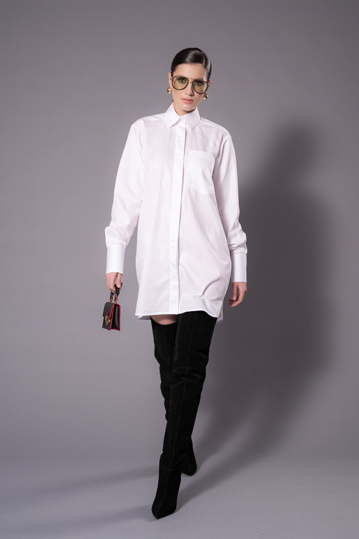 VICTORIA White Long Shirt