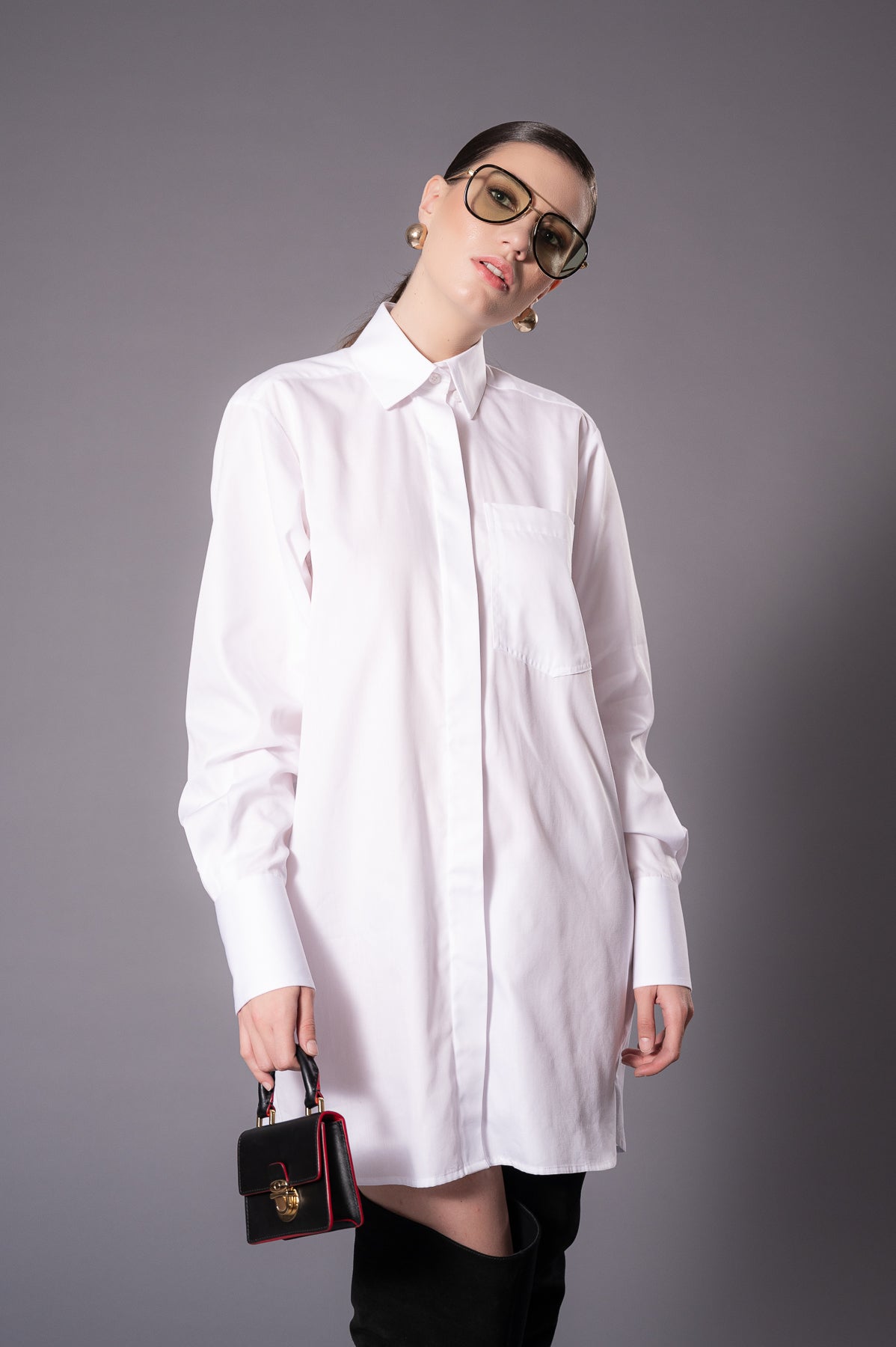 VICTORIA White Long Shirt