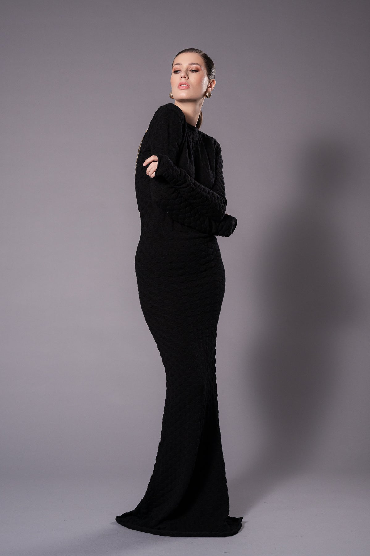 NORA Black Knit Dress