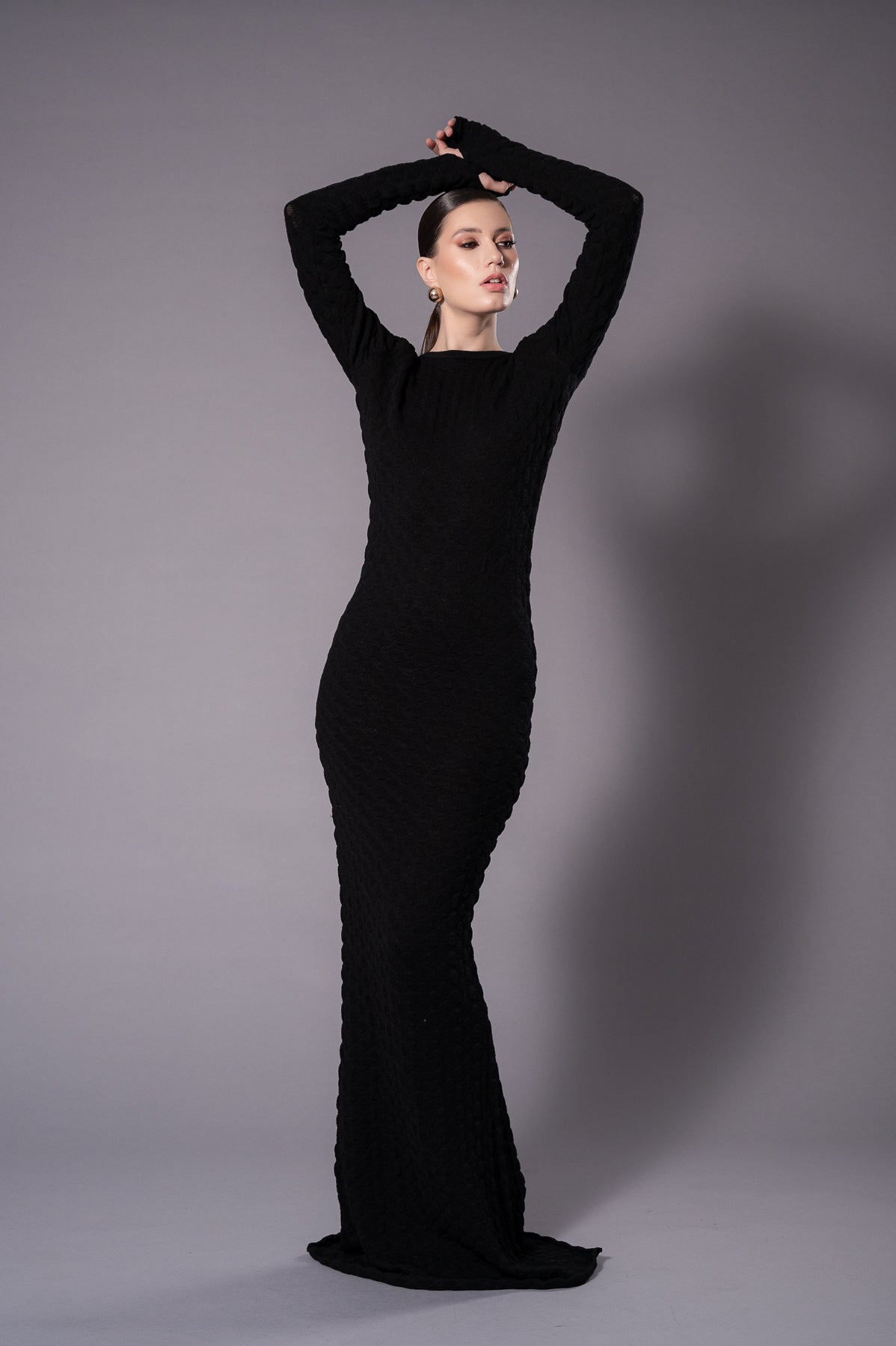 NORA Black Knit Dress