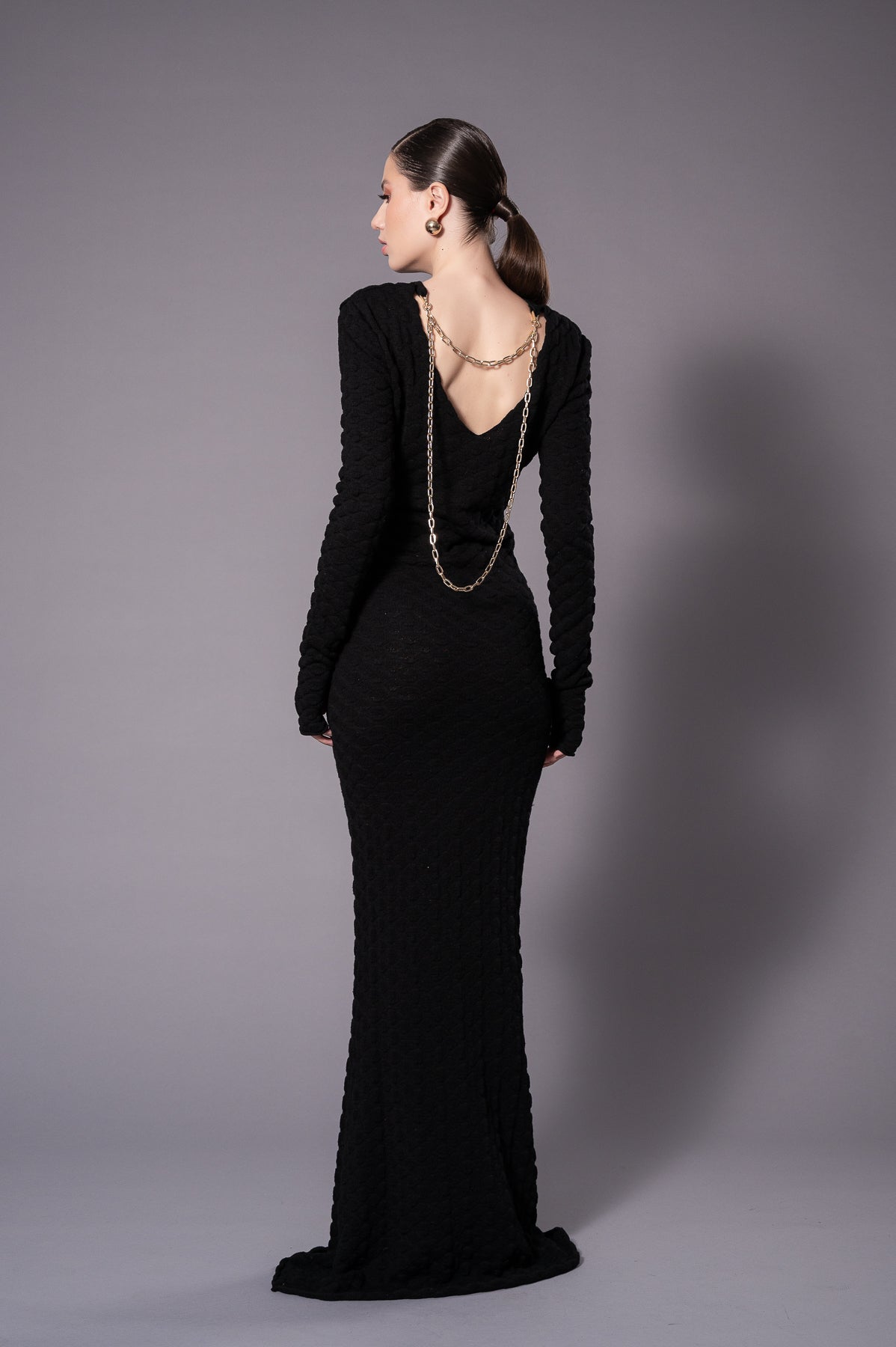 NORA Black Knit Dress