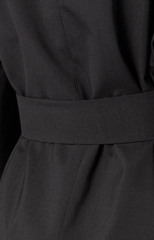 Double-Breasted Sleeveless Jacket With Shoulder Strap