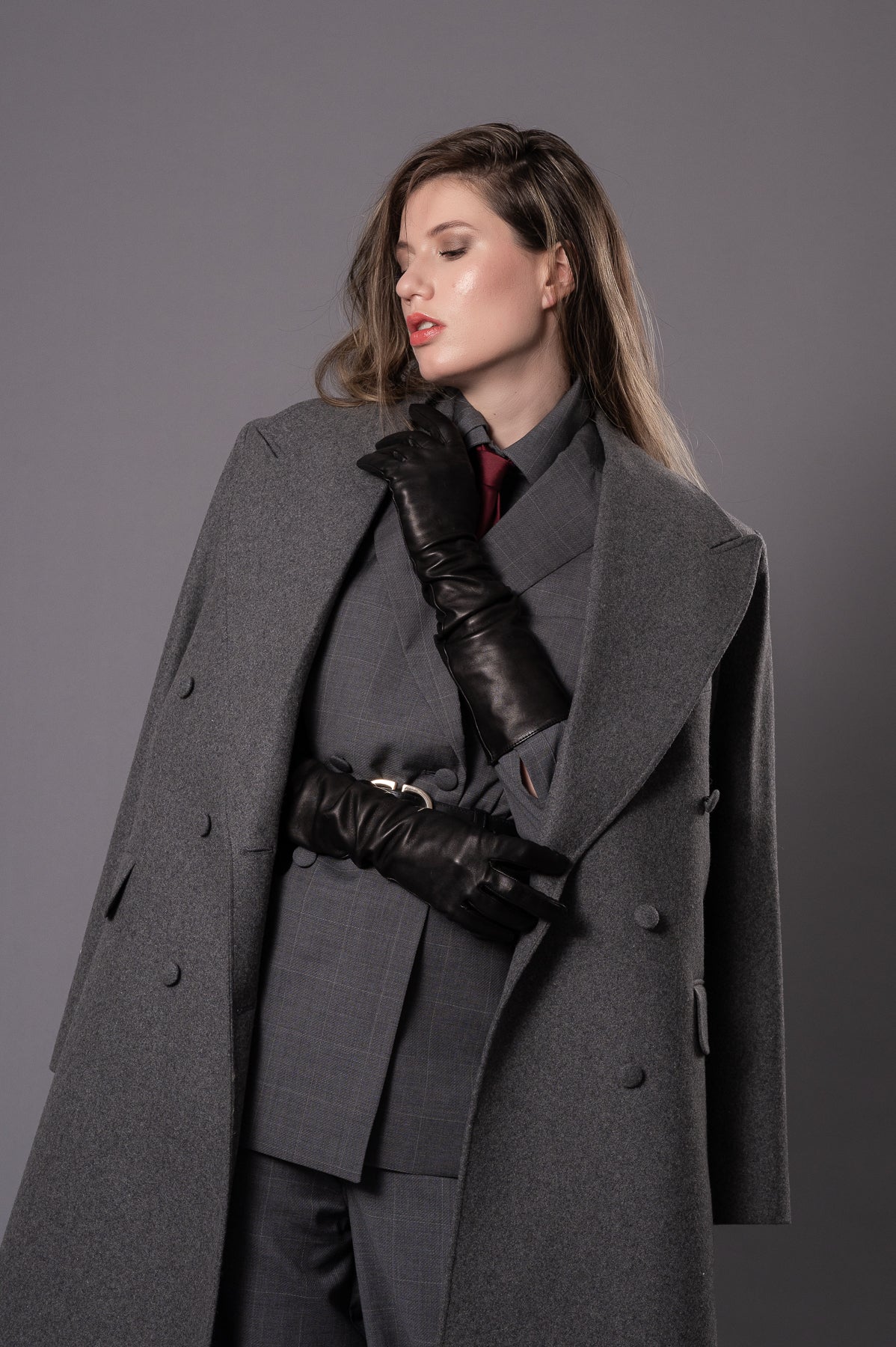 MAGDA Grey Oversized Coat