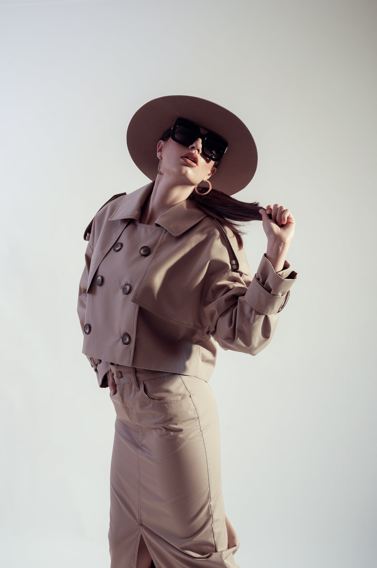 Beige Fedora Hat Dualitae X Dadarlat