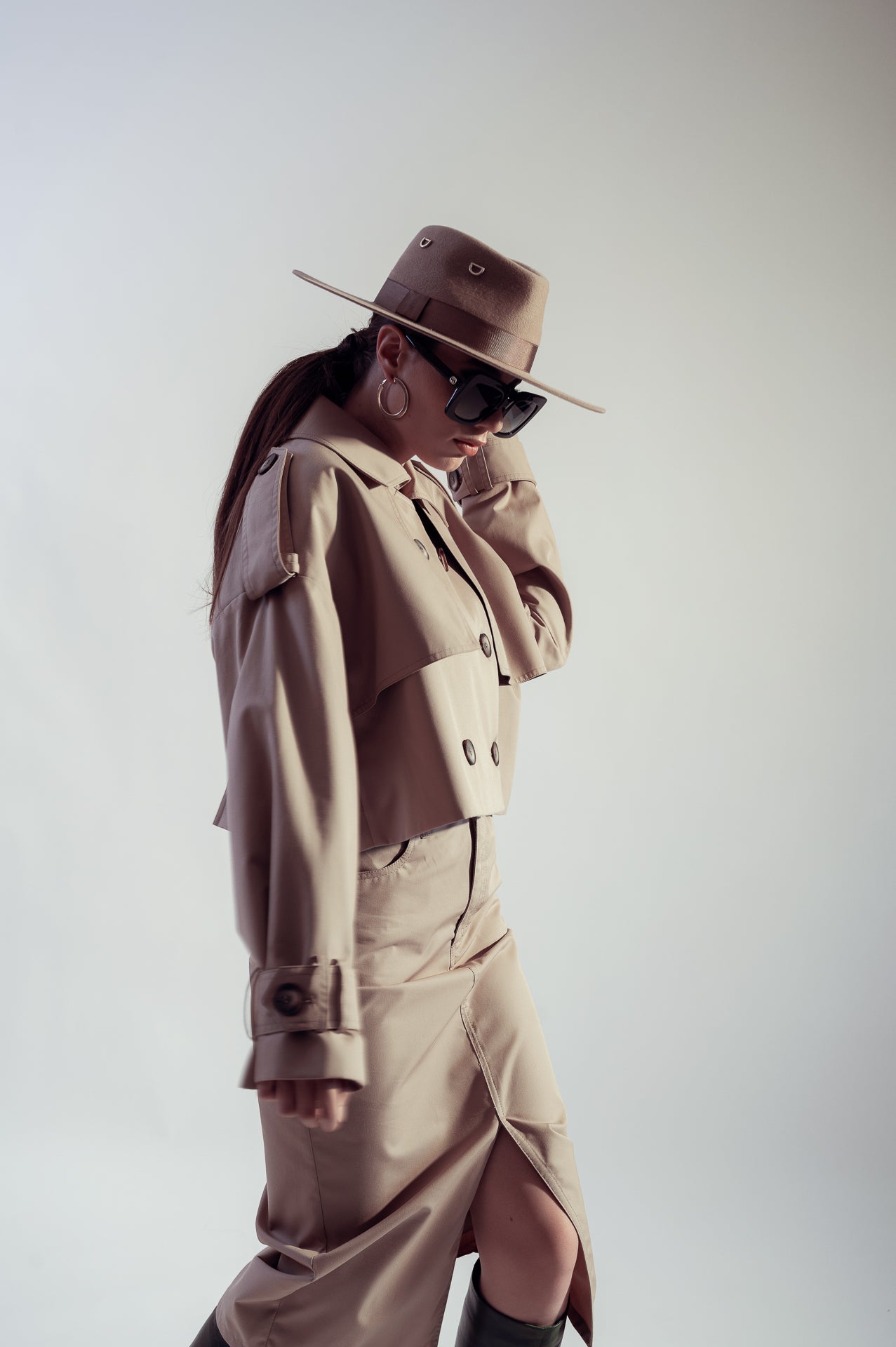 Beige Fedora Hat Dualitae X Dadarlat