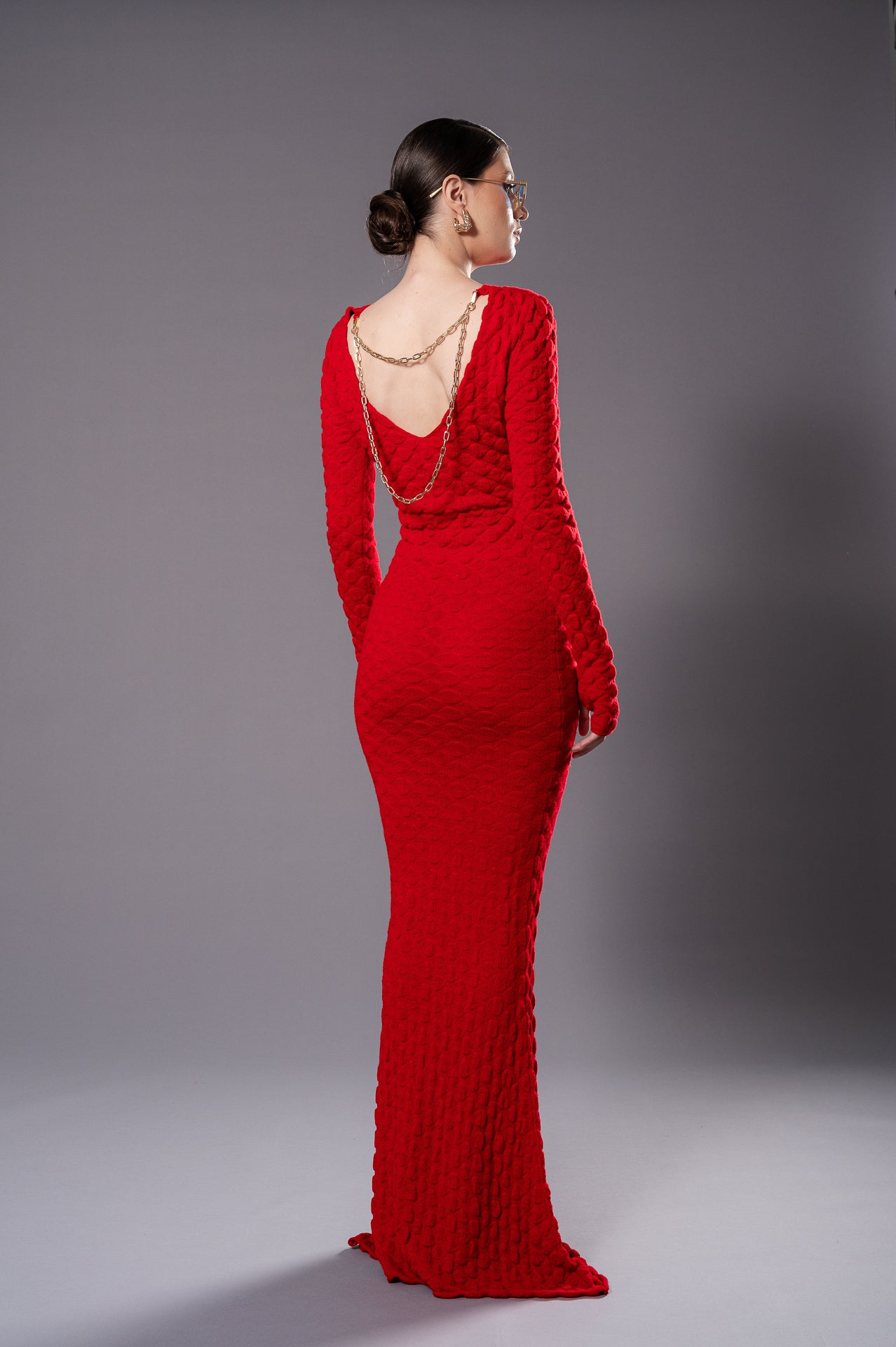 NORA Red Knit Dress