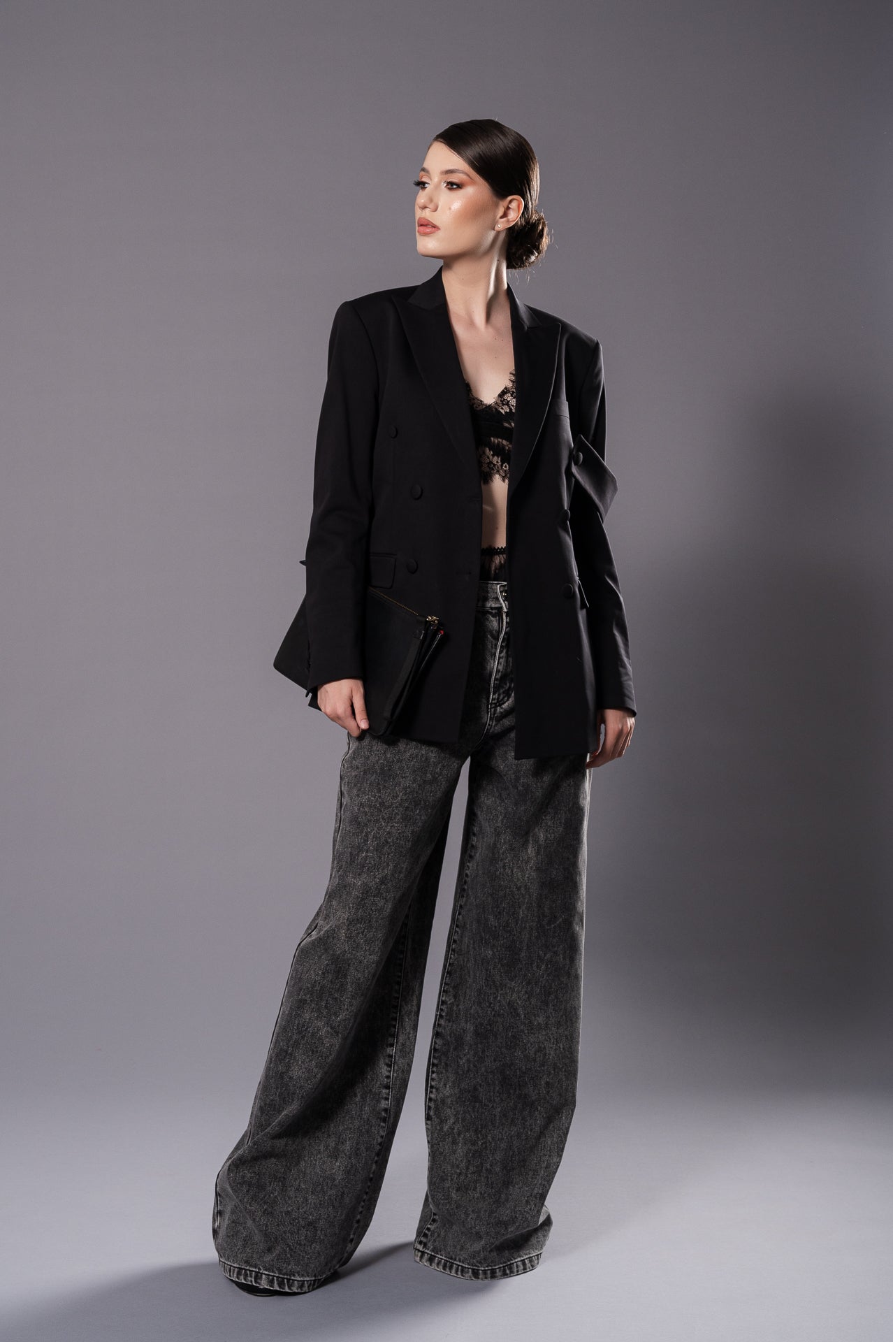 ALLEGRA High Waist Wide Leg Jeans