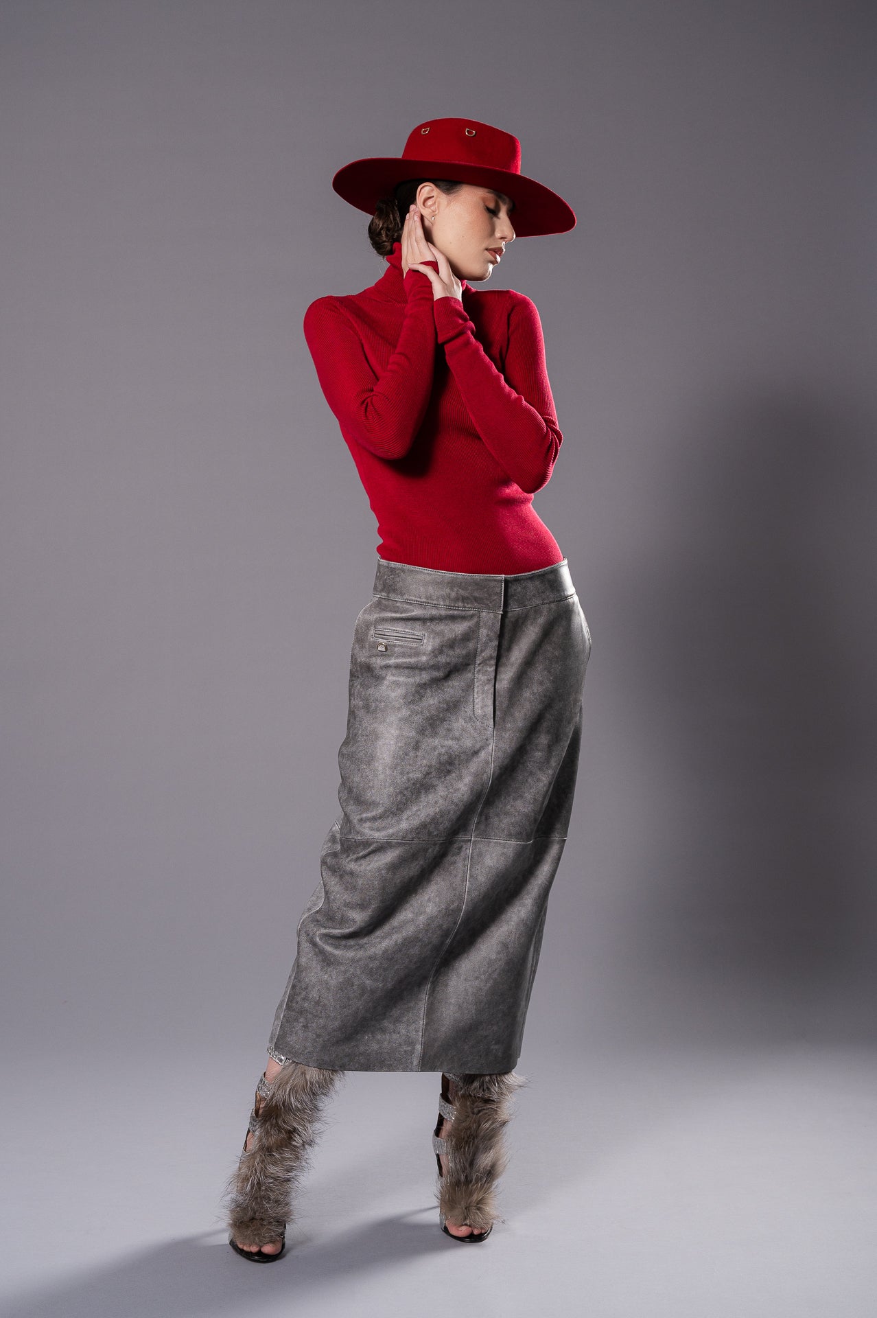 Burgundy Red Fedora Hat Dualitae X Dadarlat