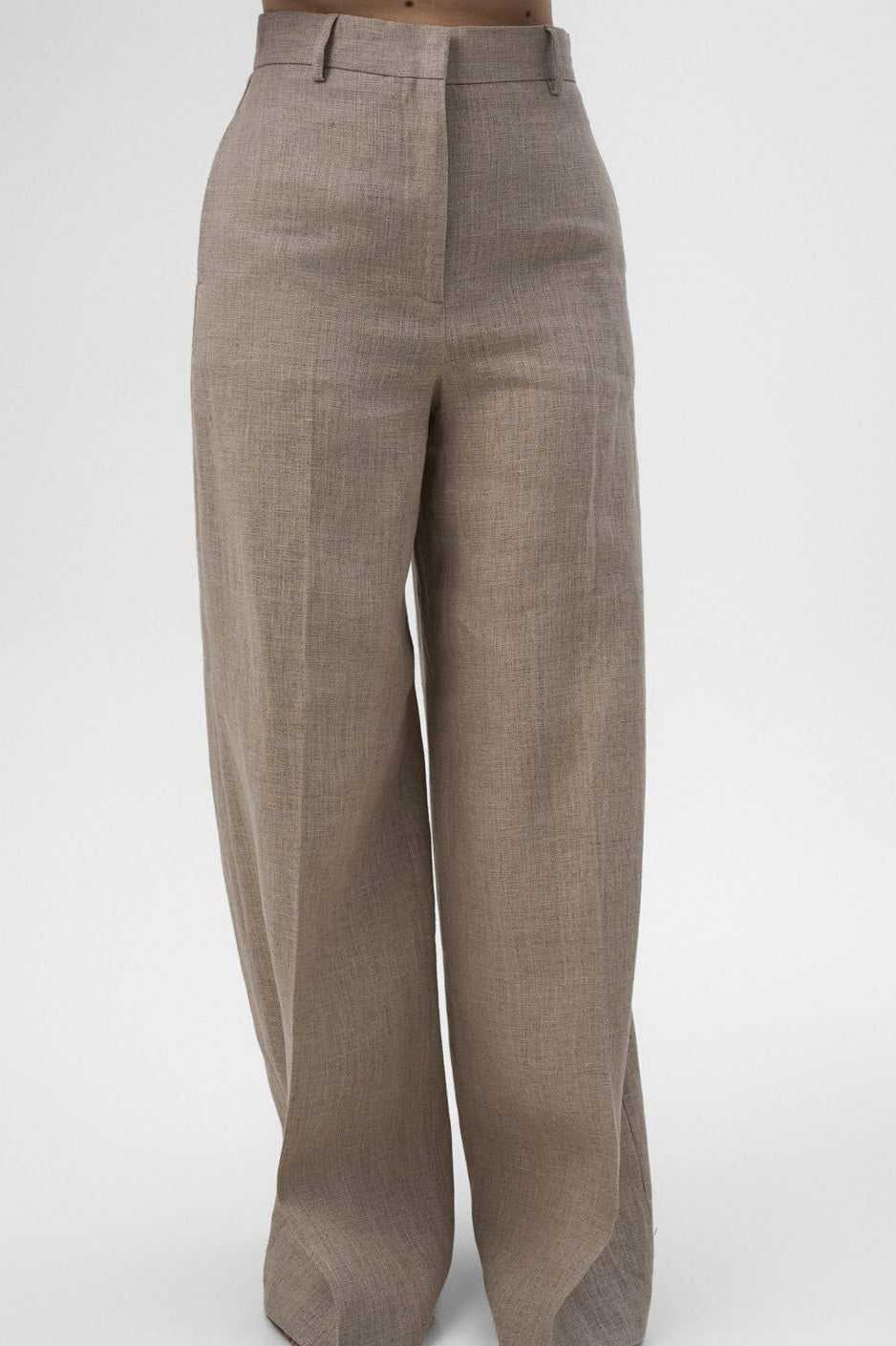 MARGOT Beige Linen Trousers