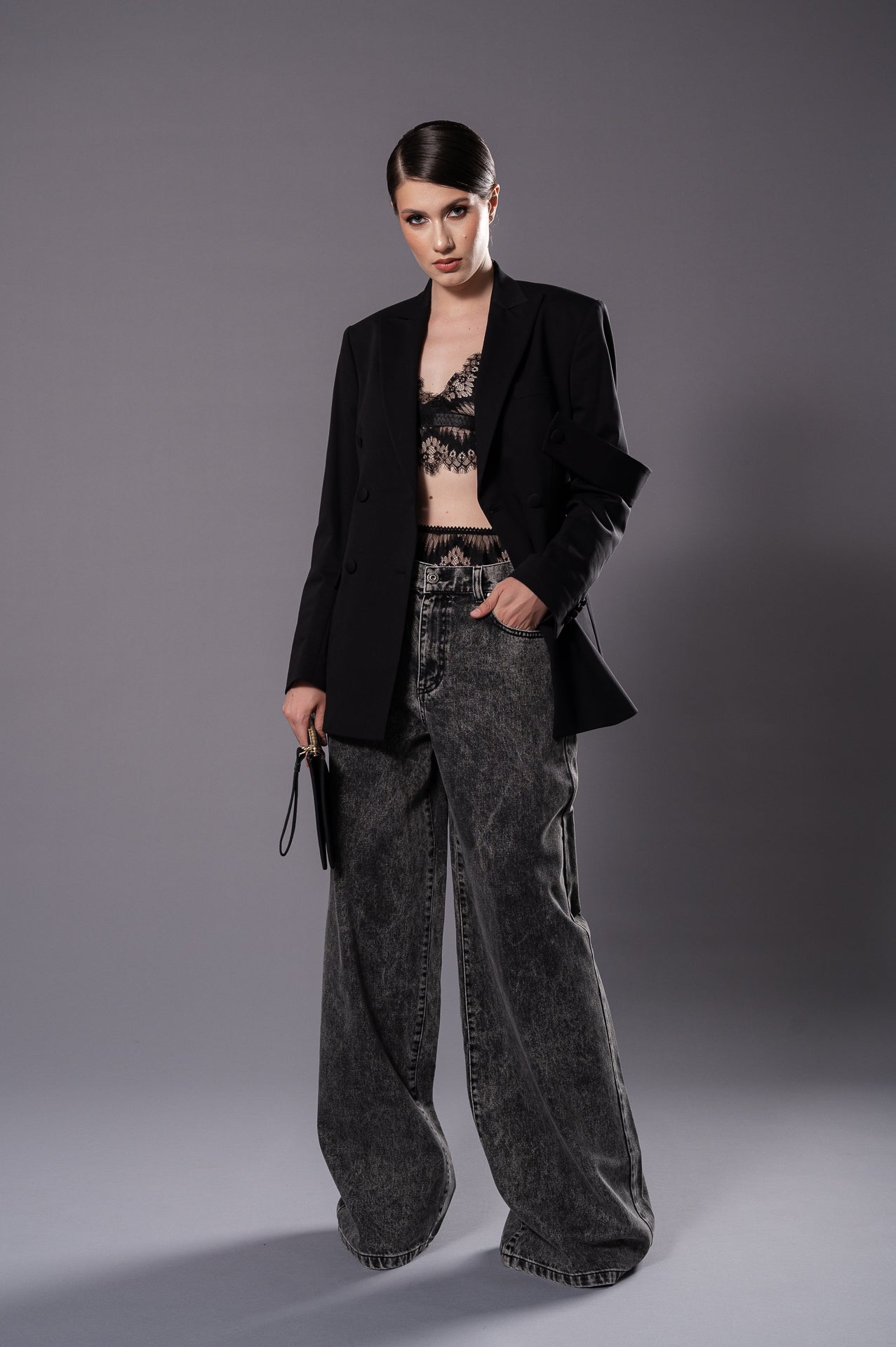 ALLEGRA High Waist Wide Leg Jeans