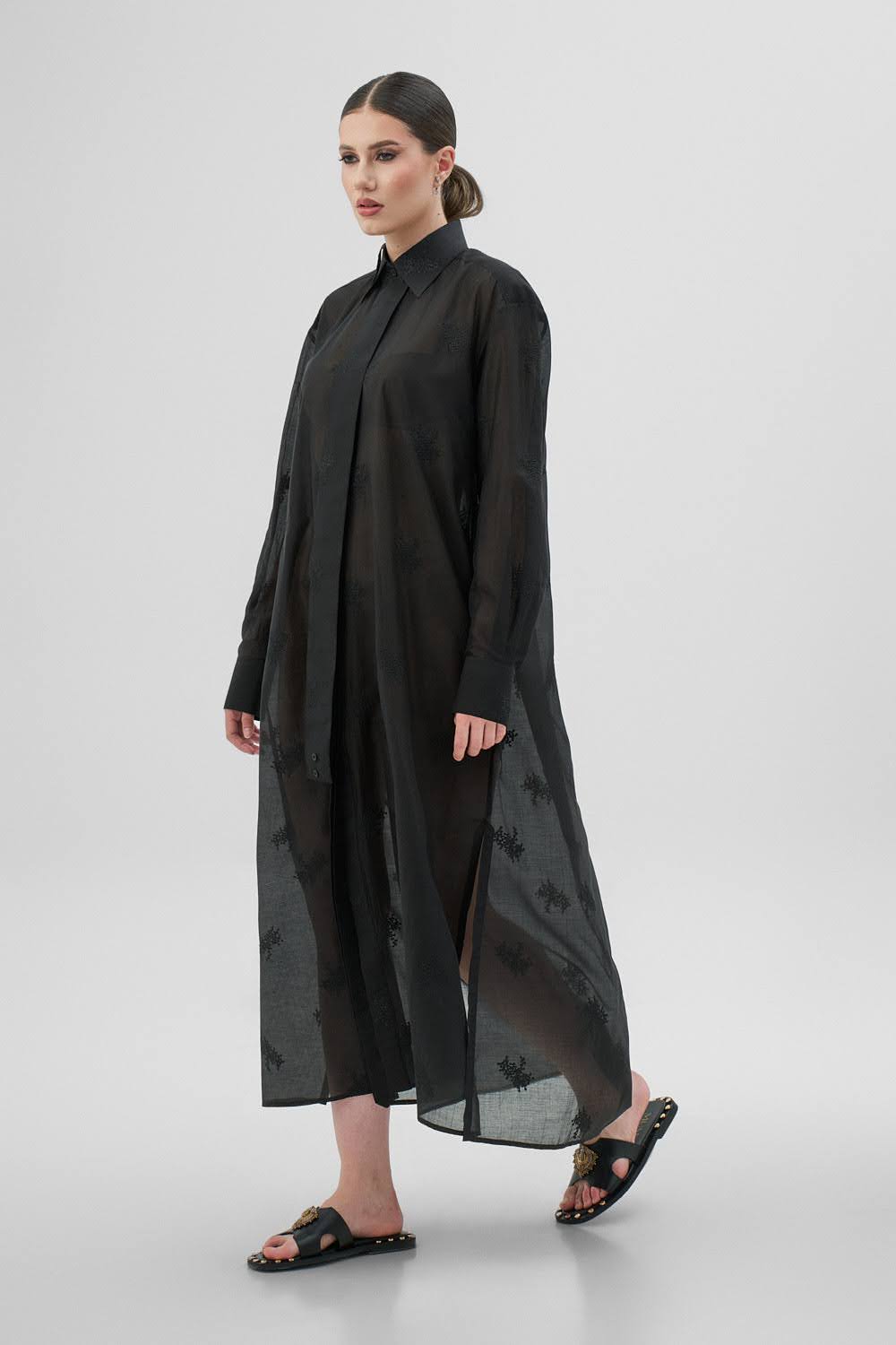 DAISY Black Shirt Dress