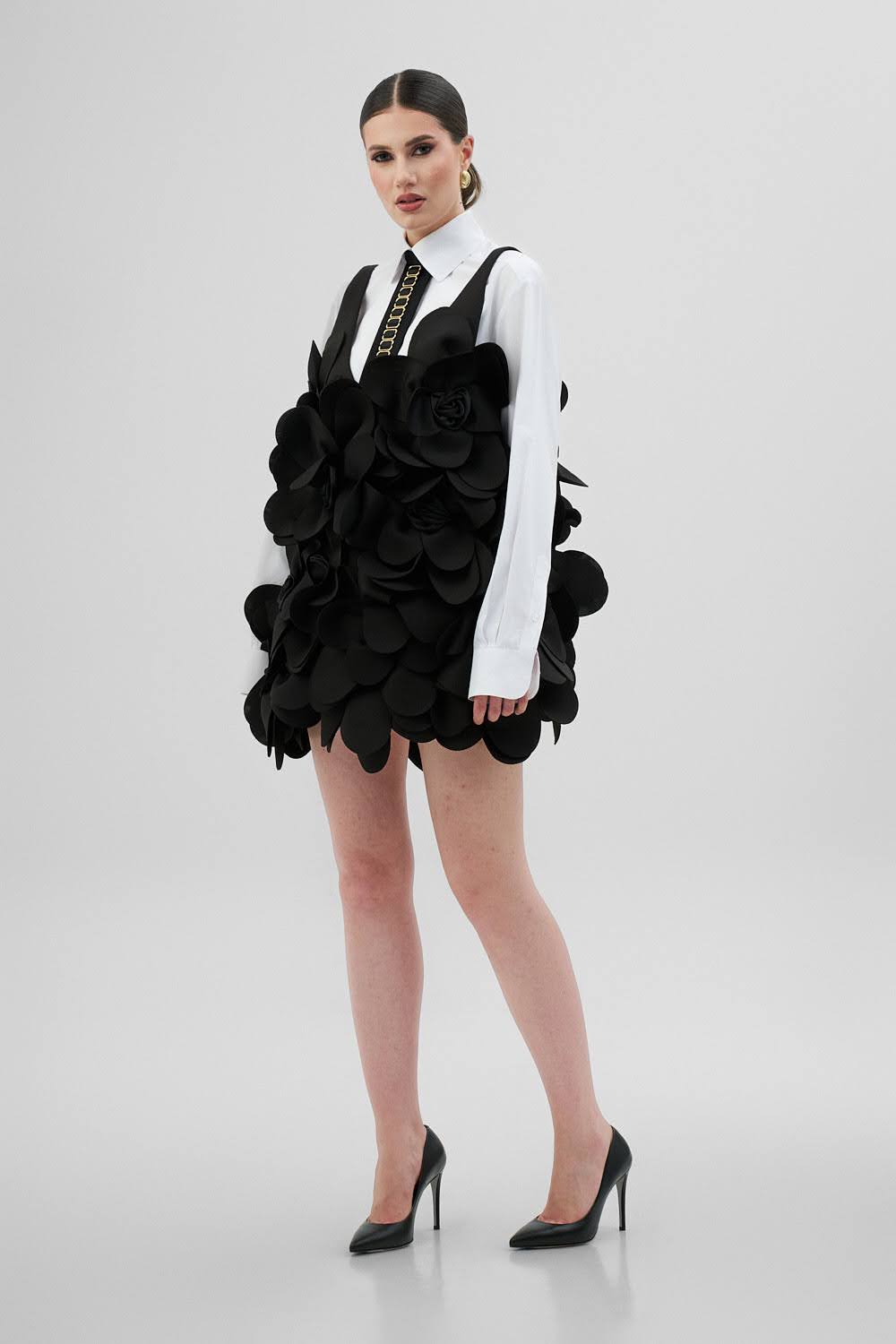HAZEL Black Short Dress