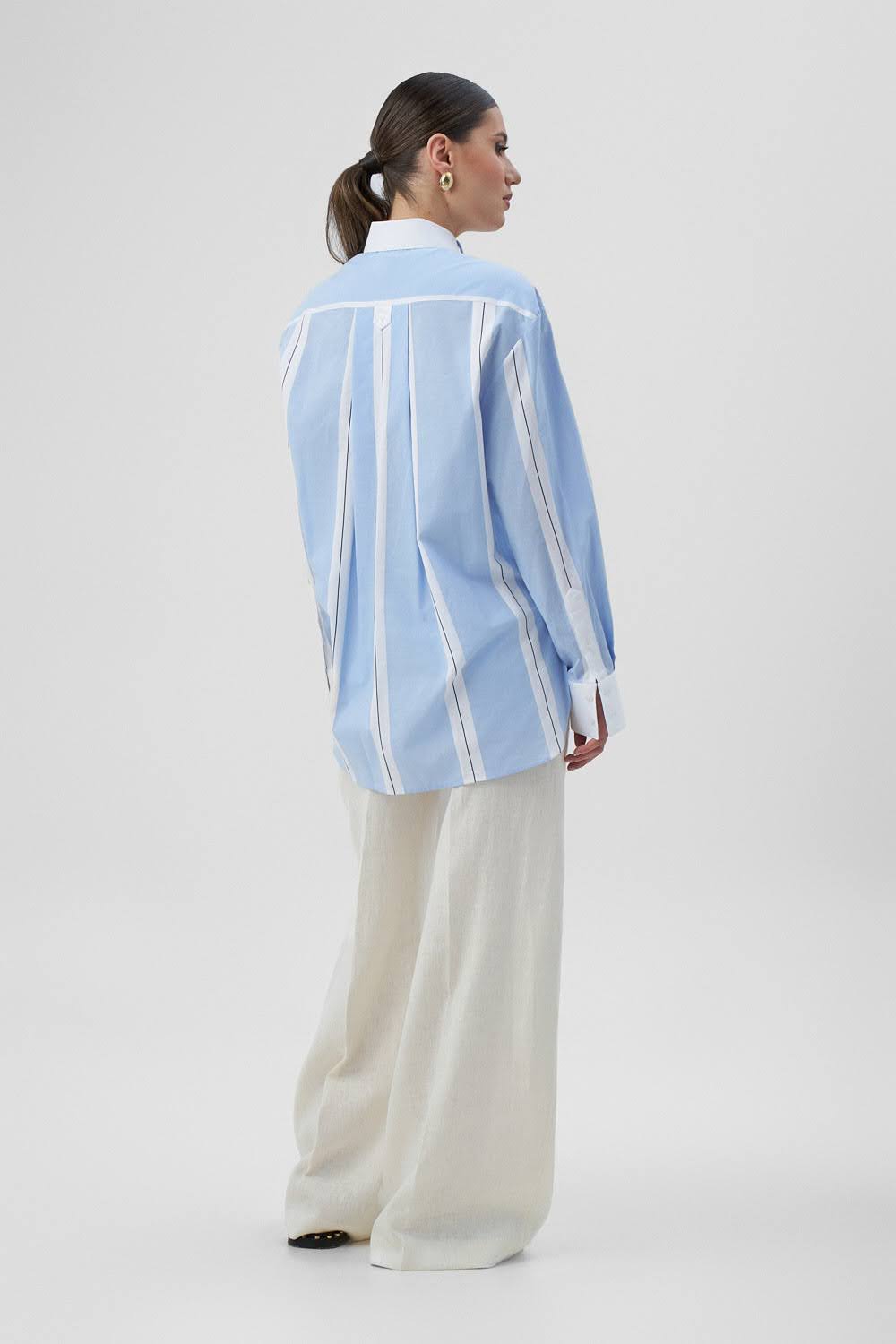 JULIA Blue Cotton Shirt