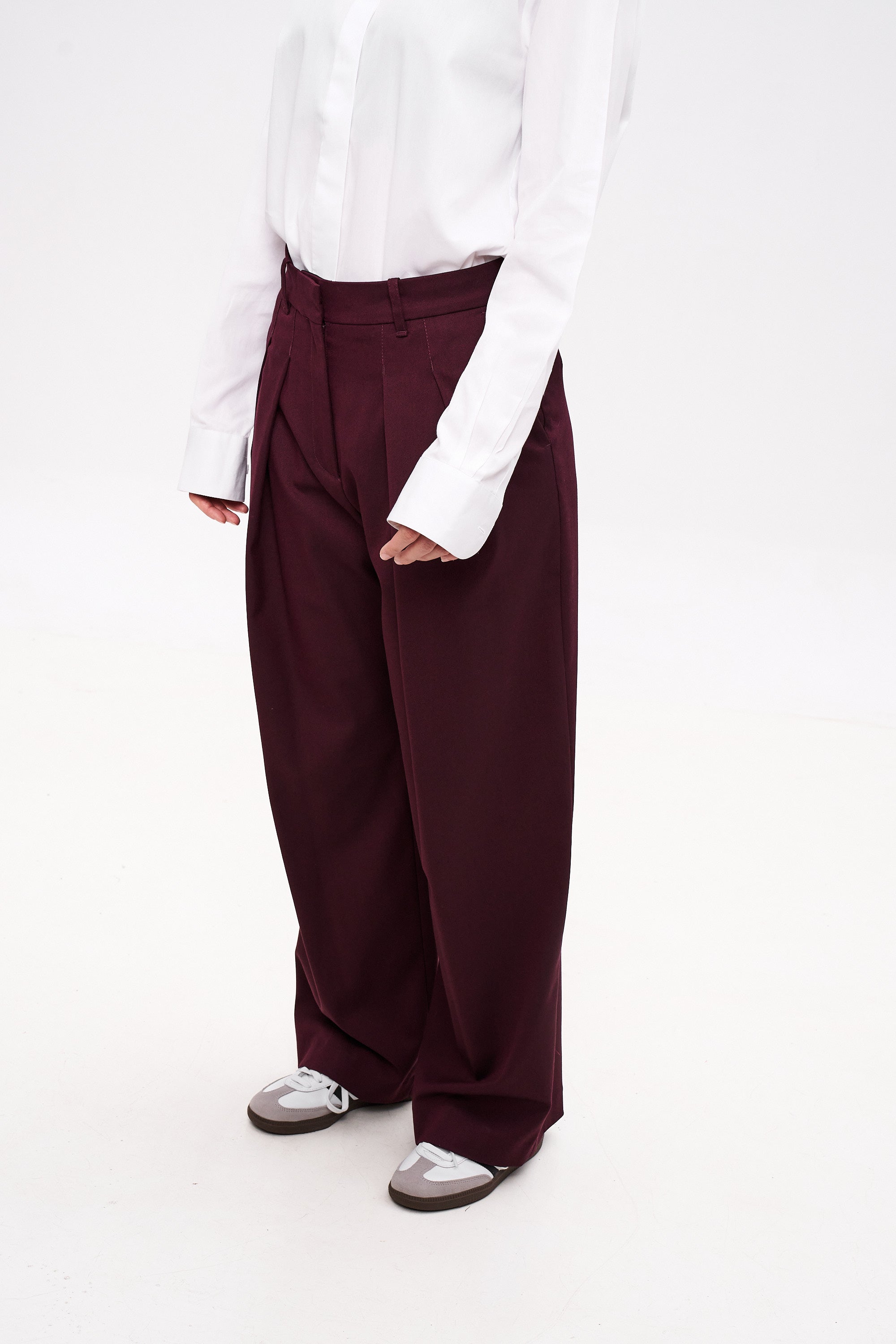 MANON Burgundy Trousers