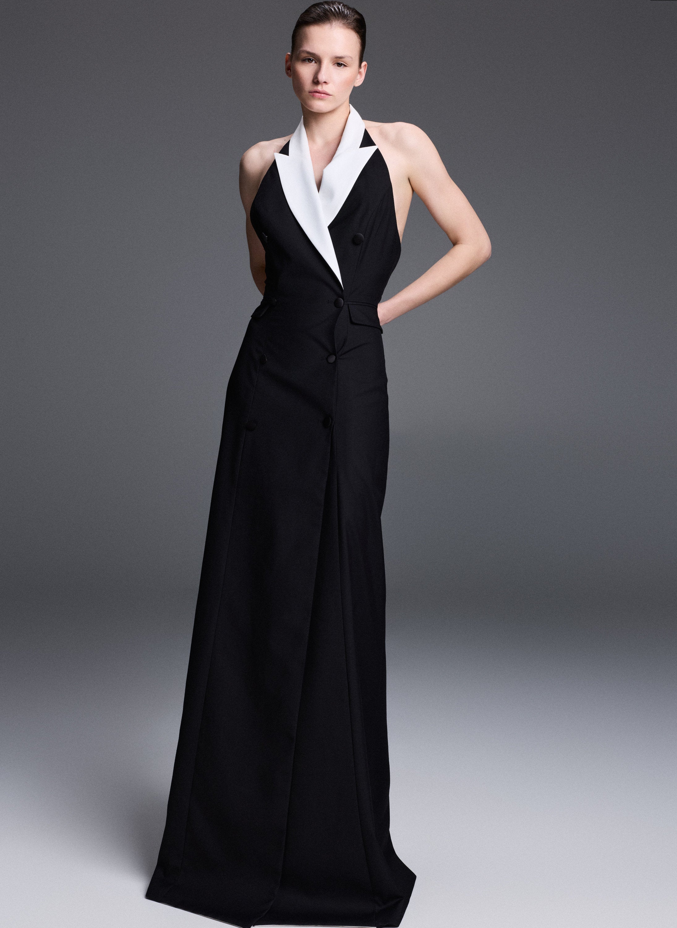 Architectural Blazer Evening Dress