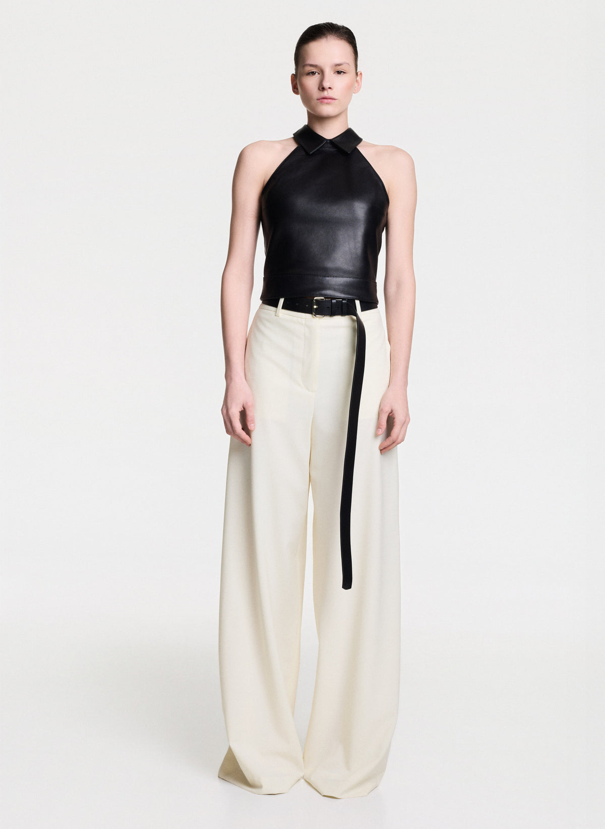 Natural Leather Top