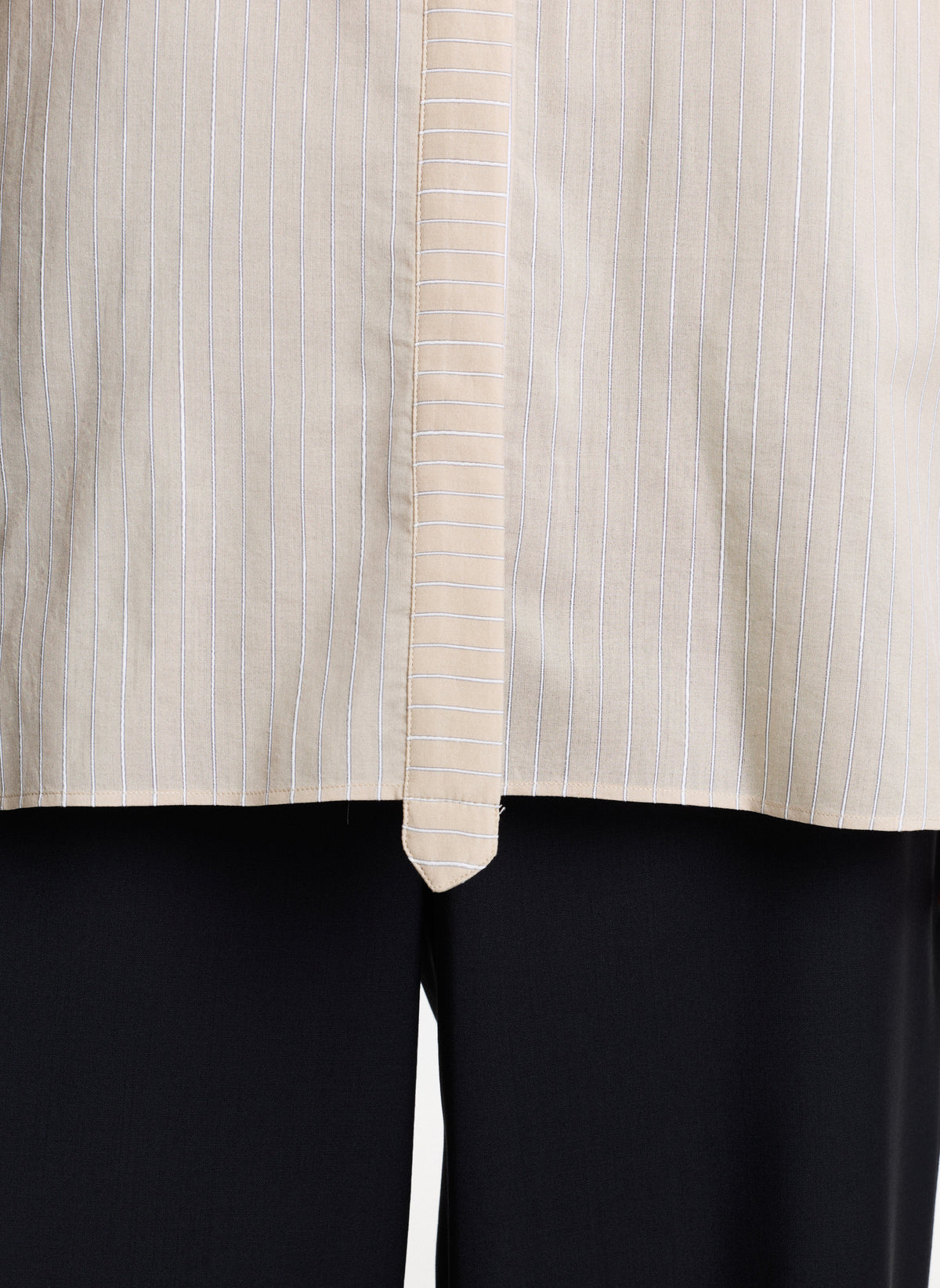 Beige Shirt With Stripes