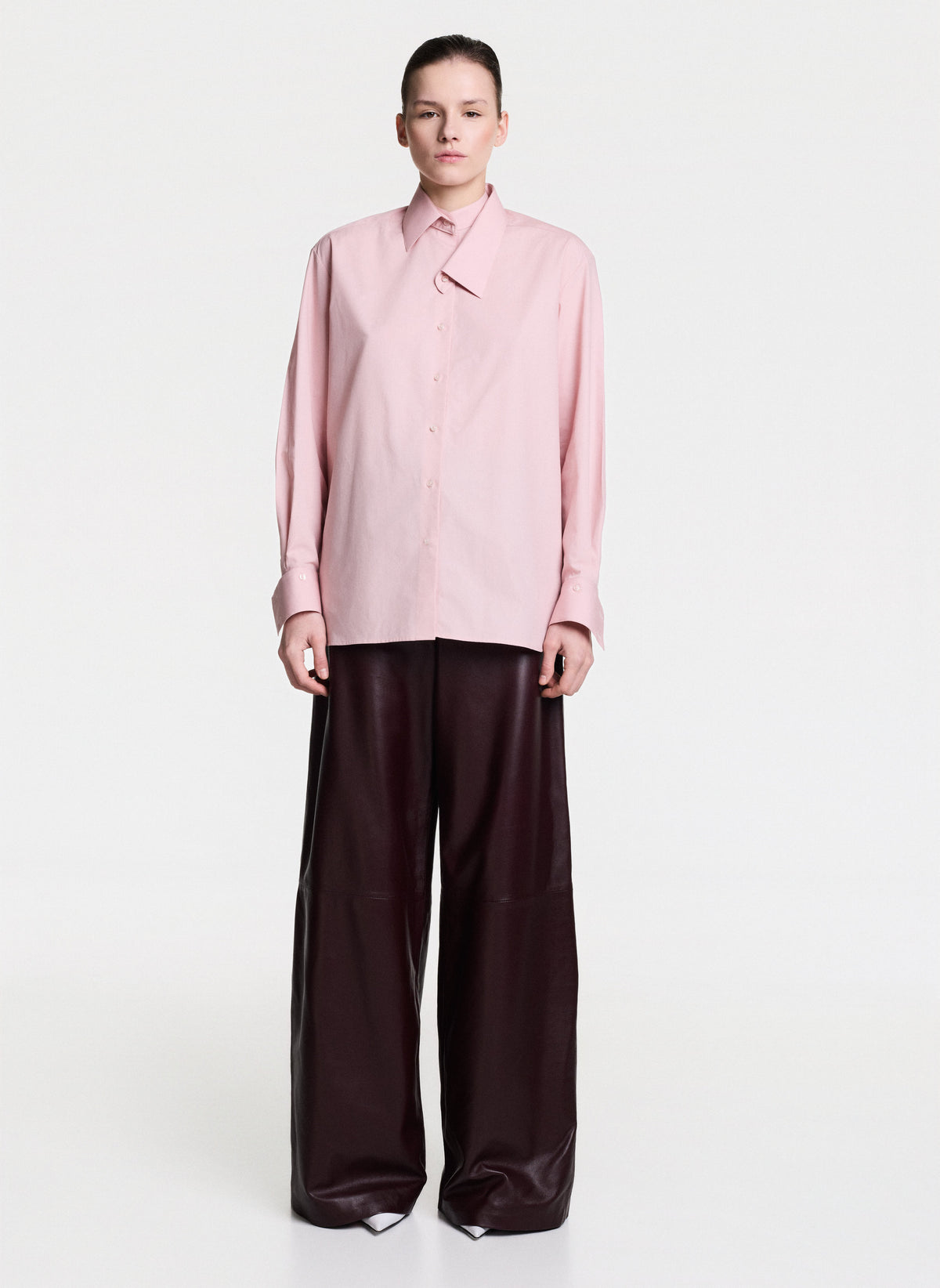 Shirt With Detachable Collar & Cuffs
