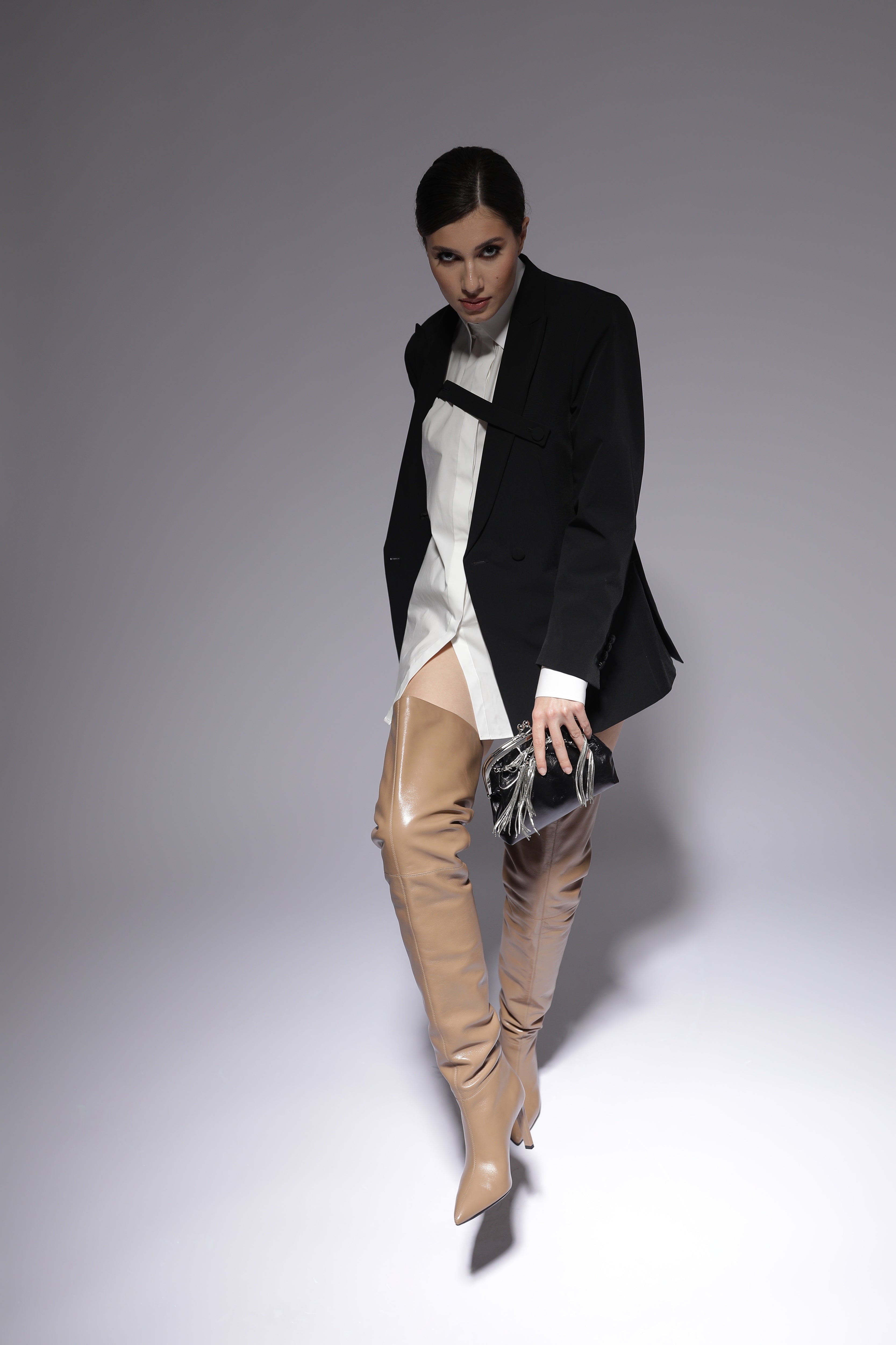 ELECTRA Double - Breasted Oversized Jacket