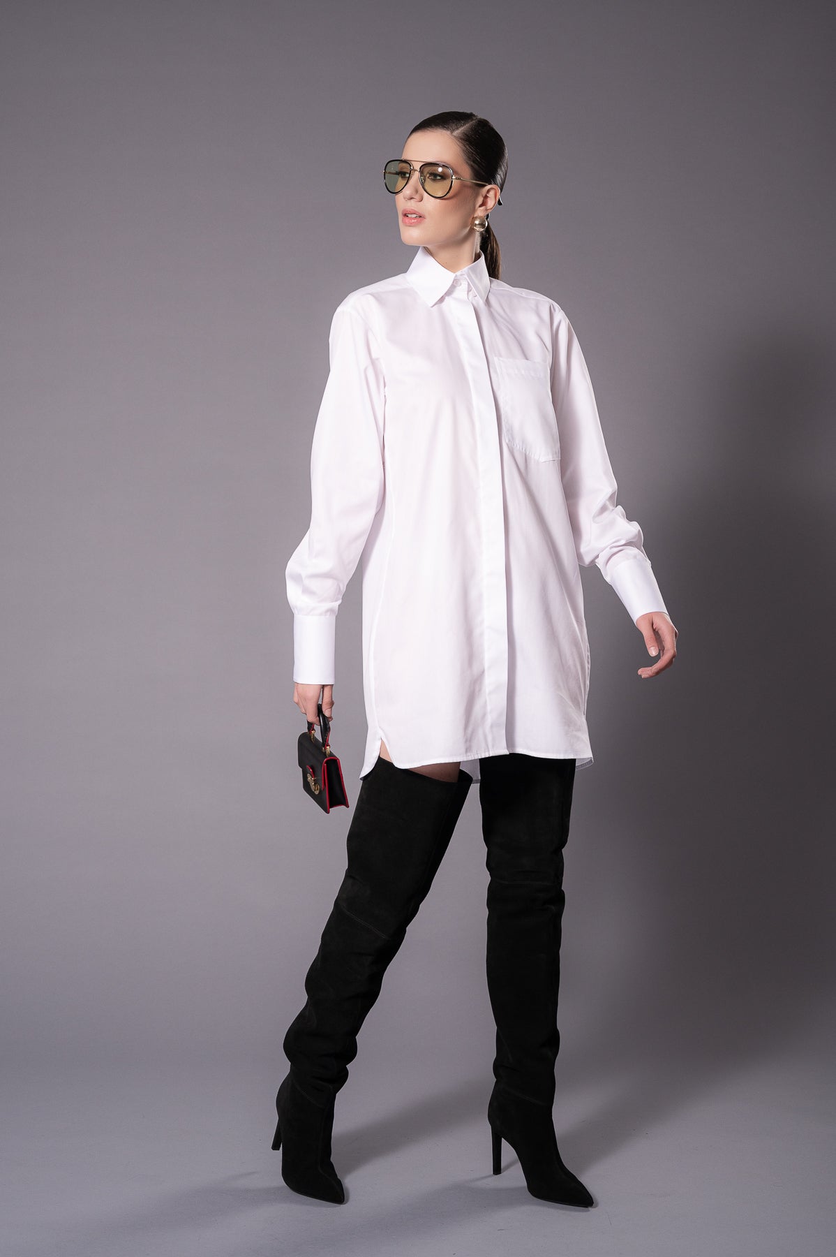 VICTORIA White Long Shirt