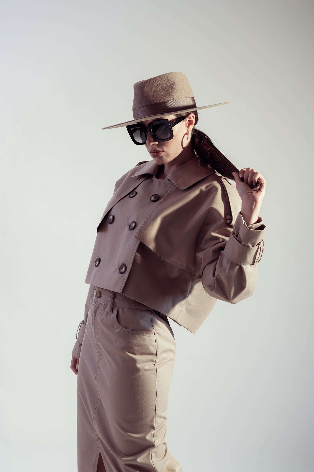 Beige Fedora Hat Dualitae X Dadarlat