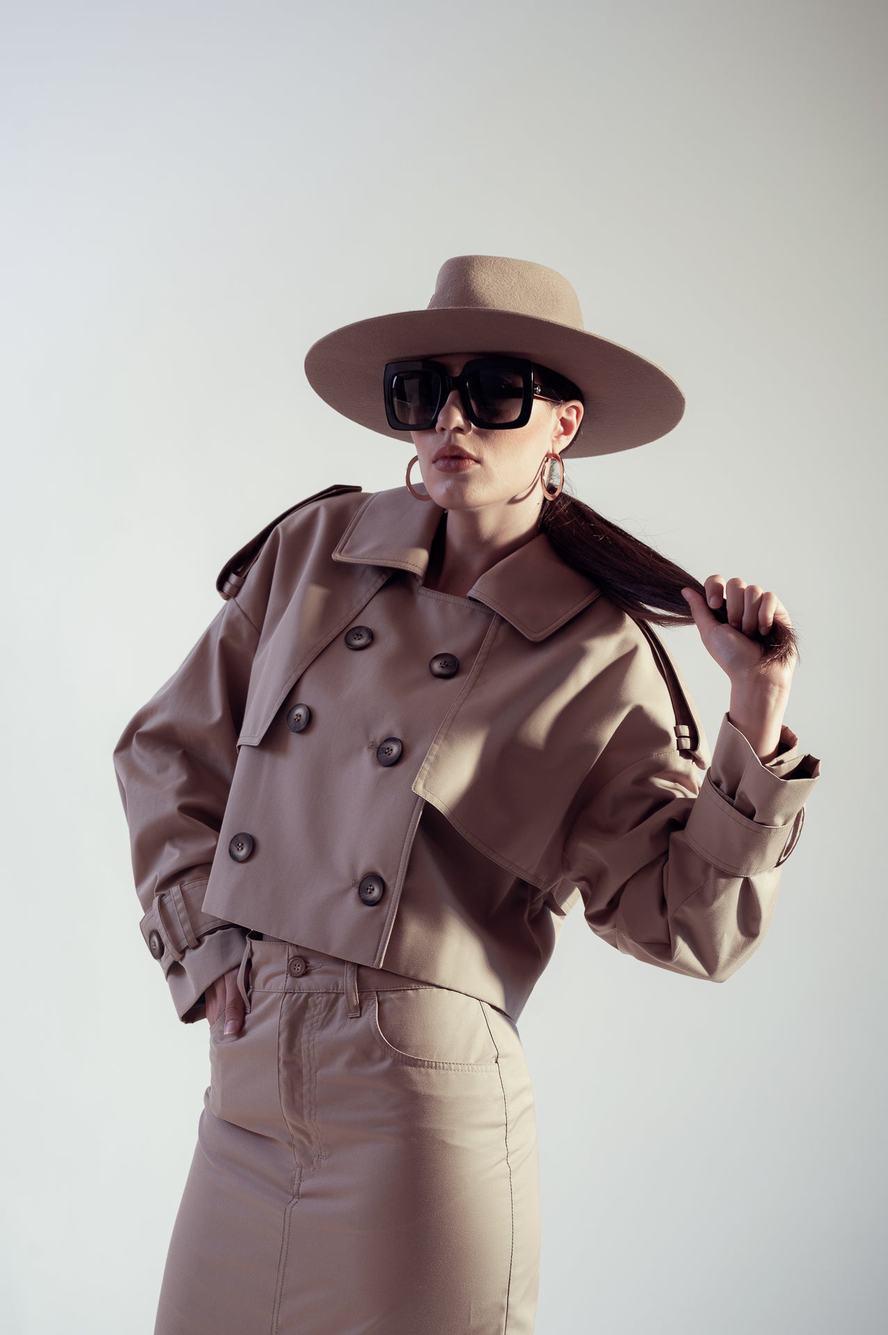 Beige Fedora Hat Dualitae X Dadarlat