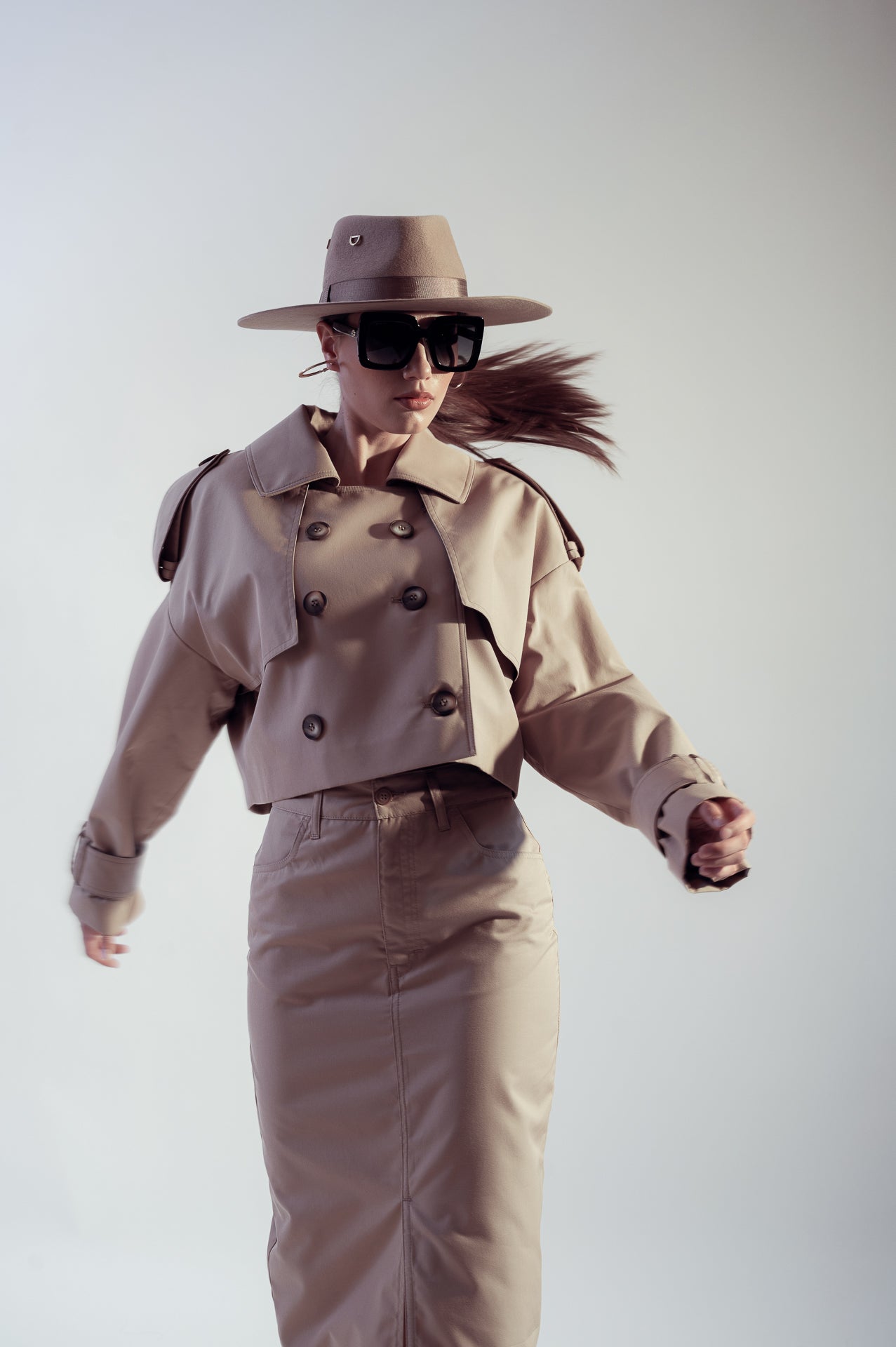 Beige Fedora Hat Dualitae X Dadarlat