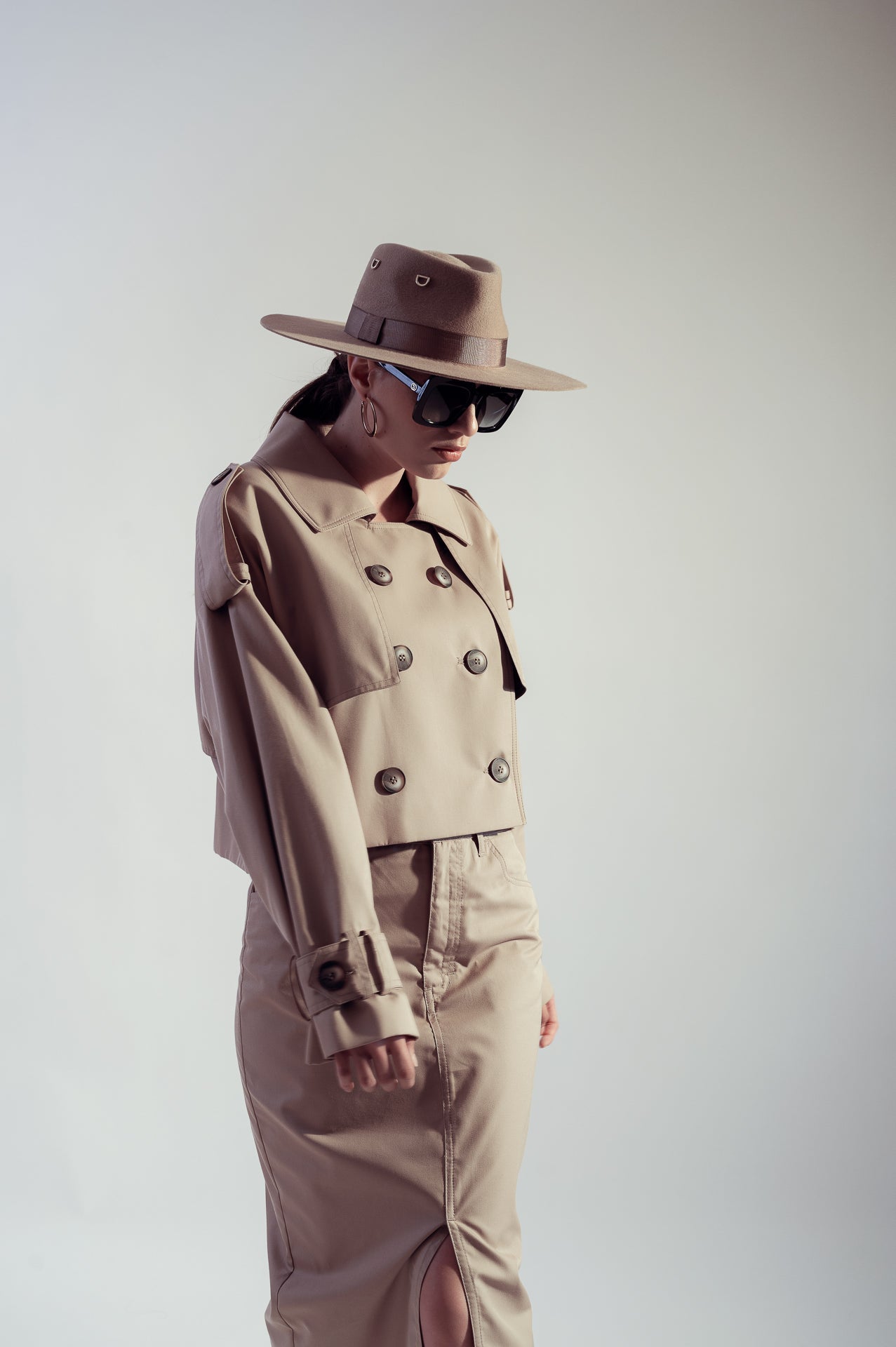 Beige Fedora Hat Dualitae X Dadarlat