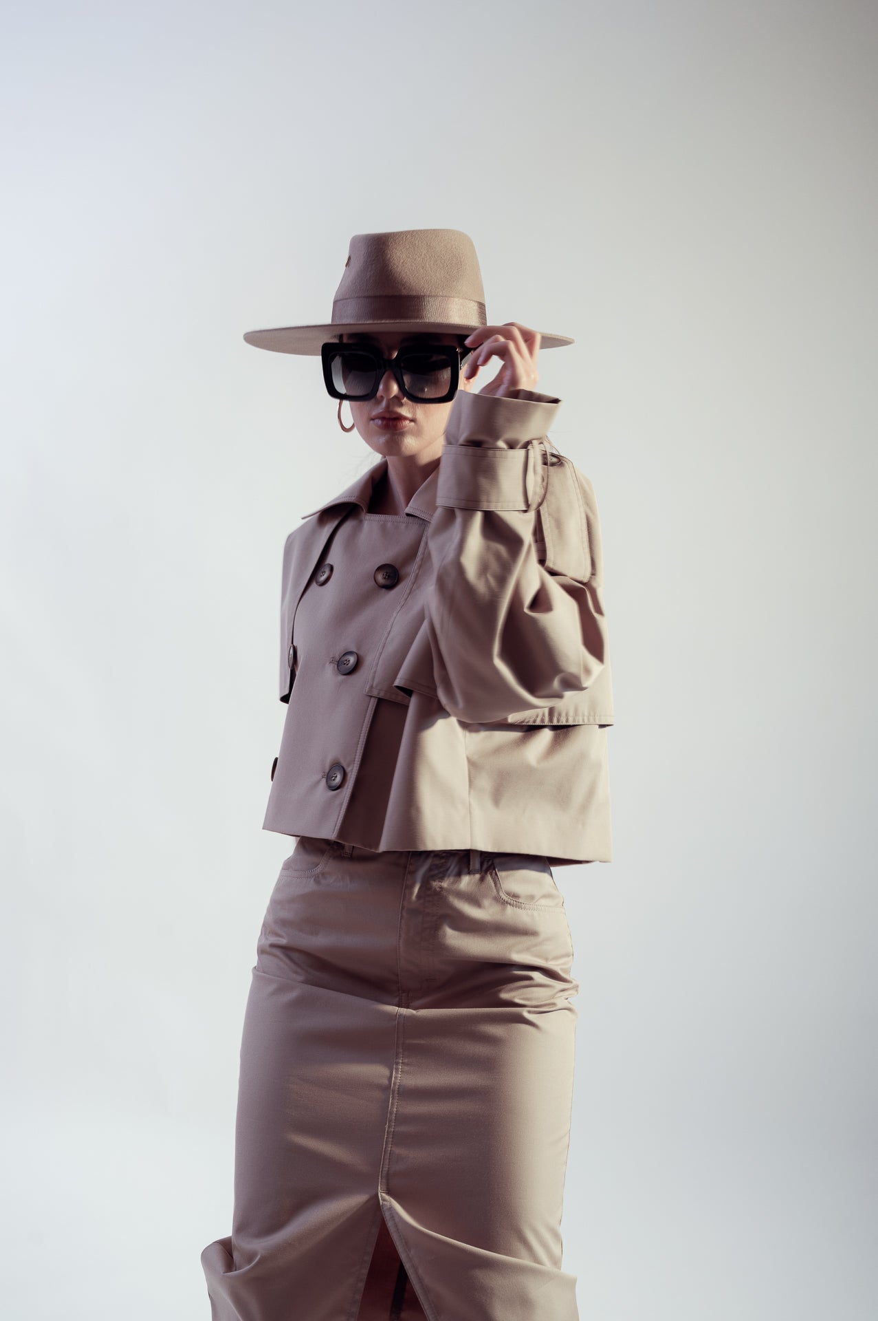 Beige Fedora Hat Dualitae X Dadarlat