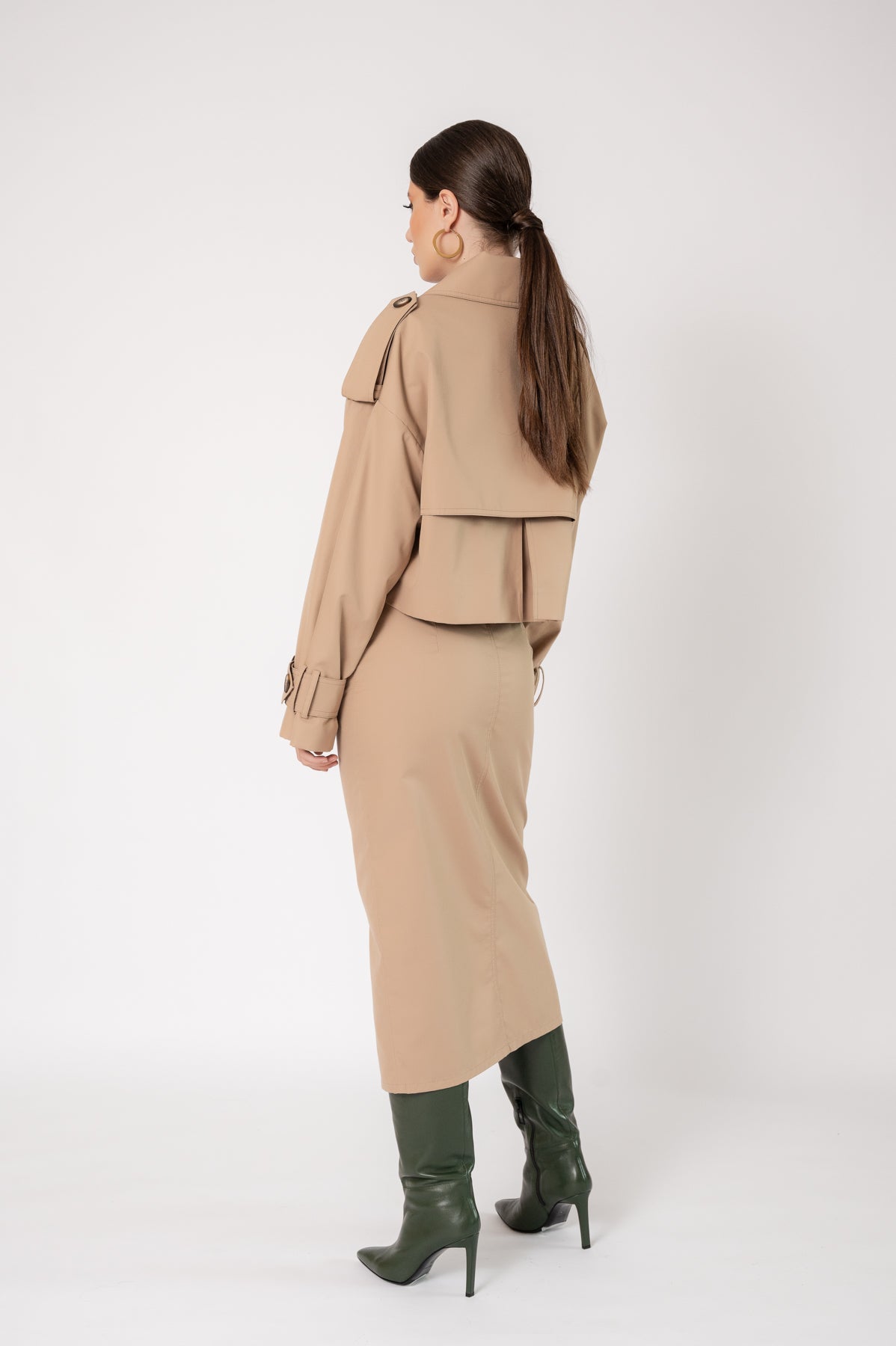 LEA Short Trench Coat