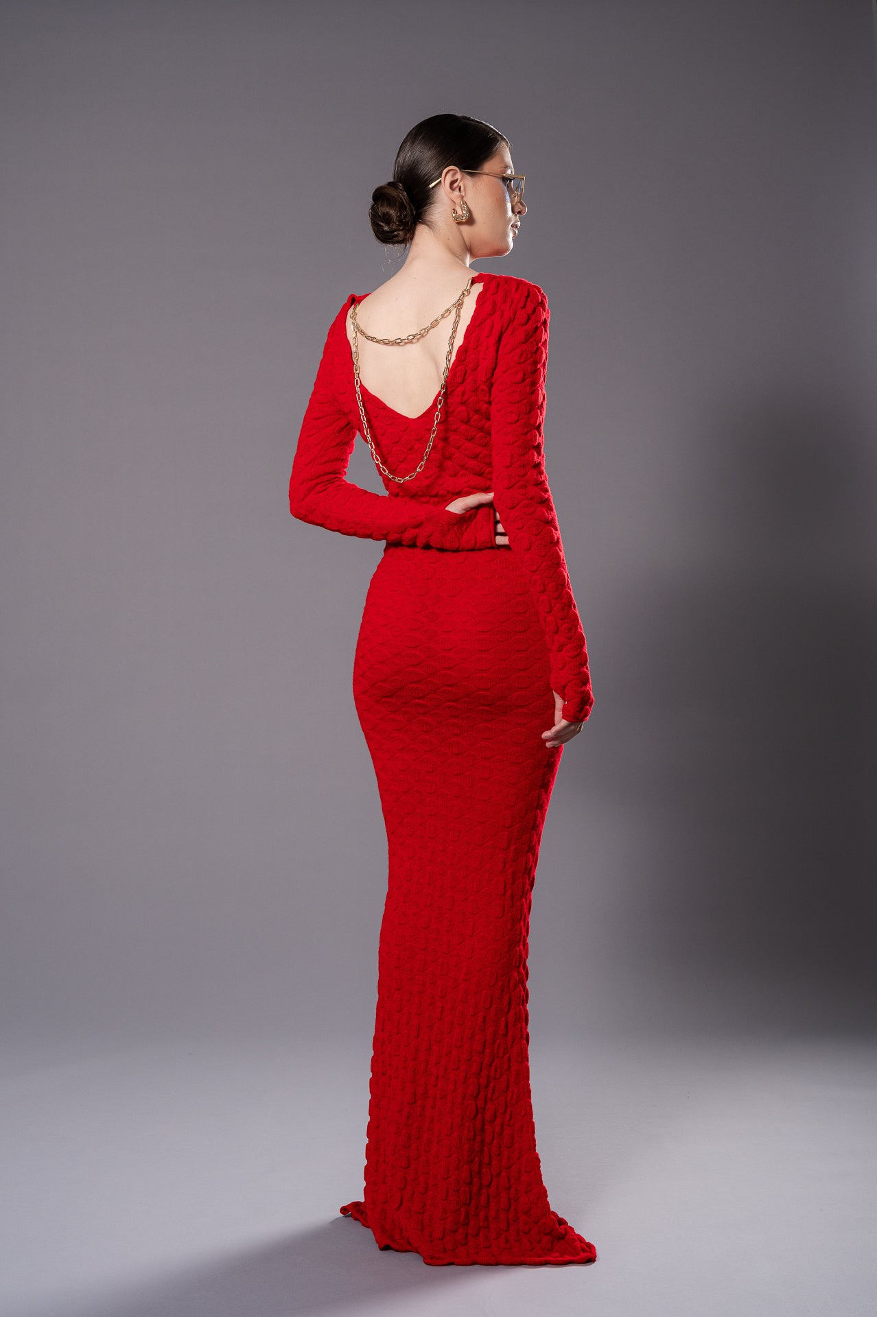 NORA Red Knit Dress