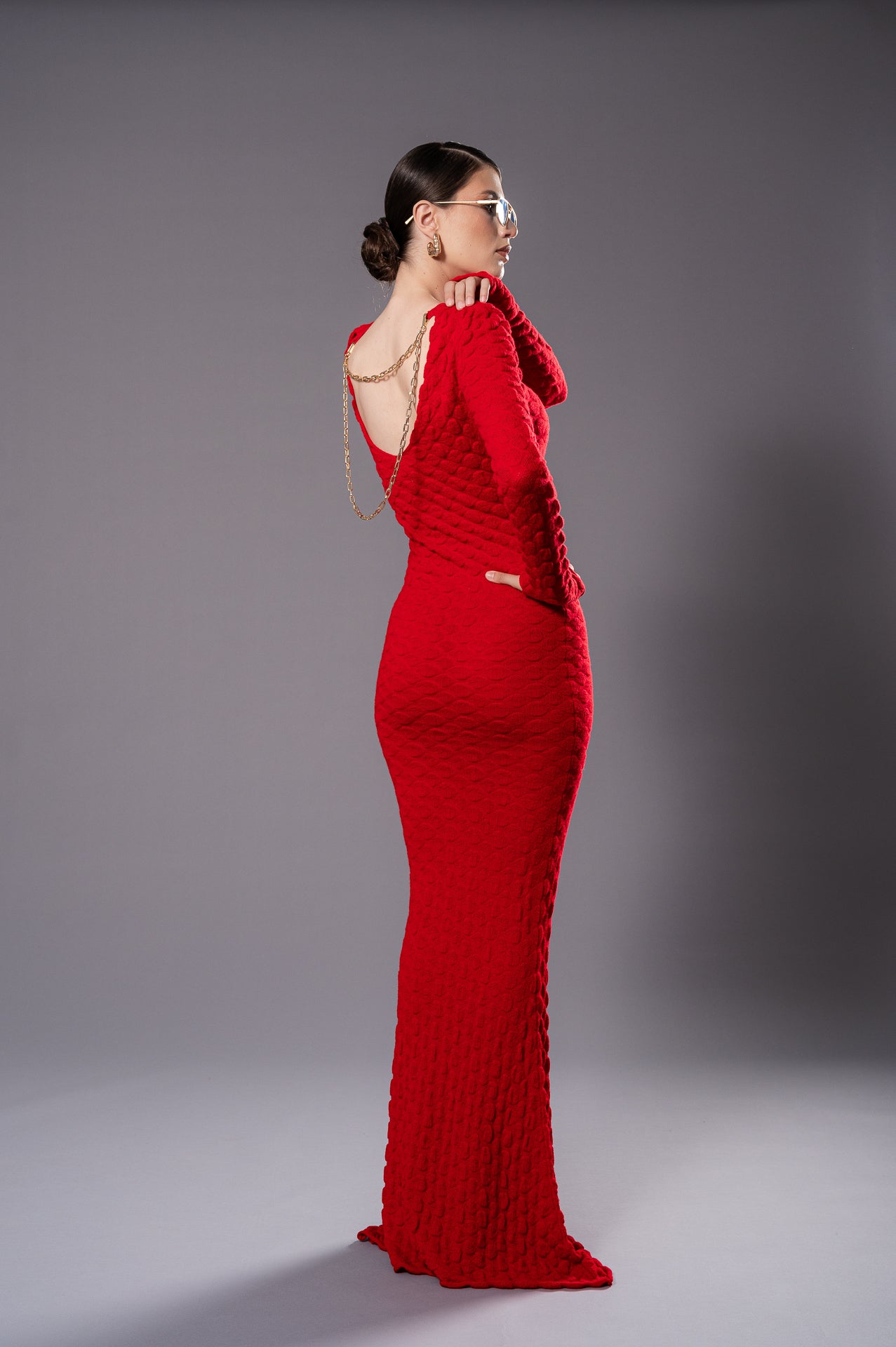 NORA Red Knit Dress