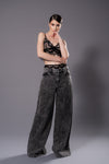 ALLEGRA High Waist Wide Leg Jeans