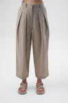 MANON Beige Linen Trousers