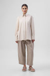 INES Oversize Beige Shirt