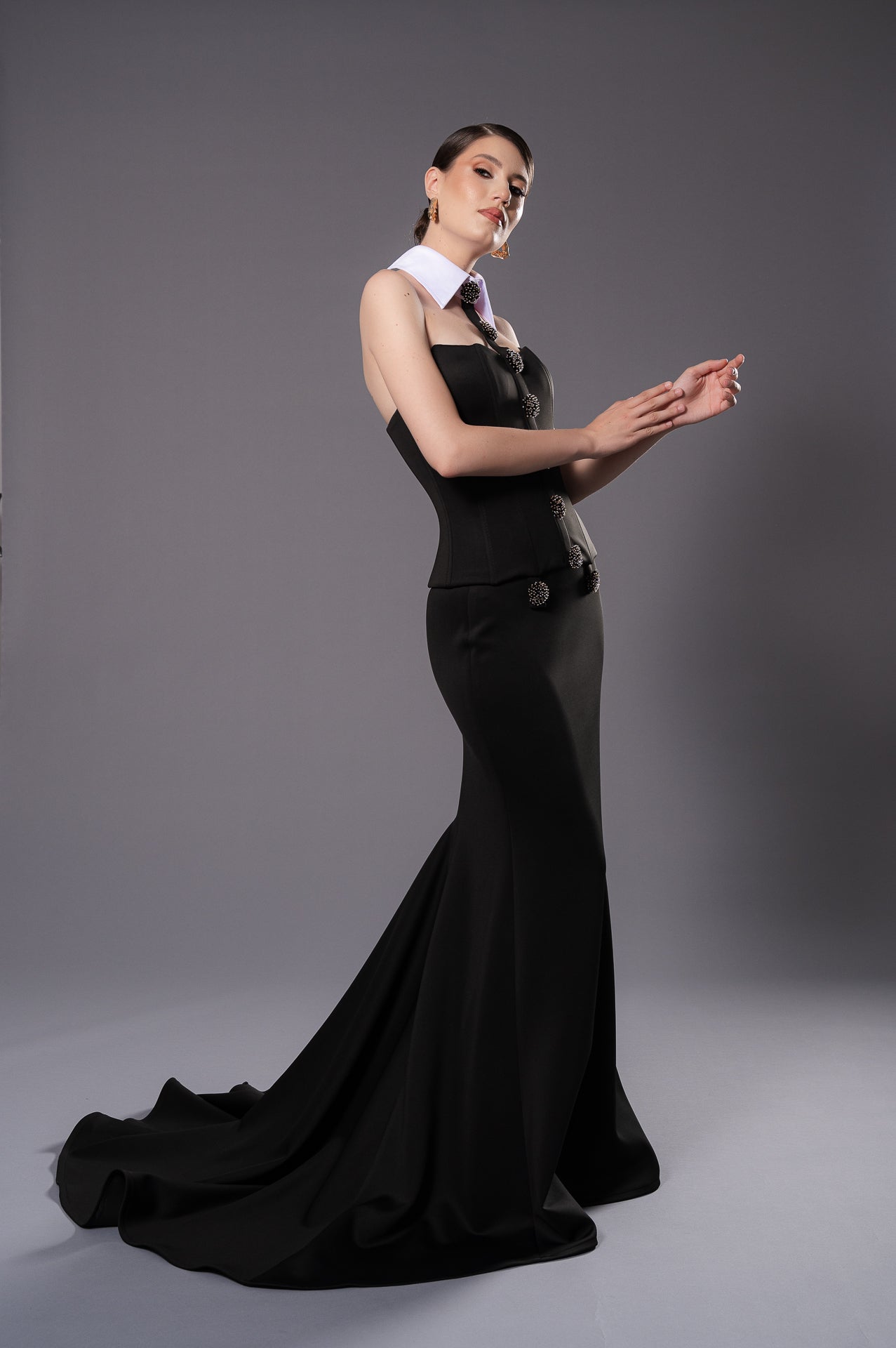 NOEMIE Corset With Collar
