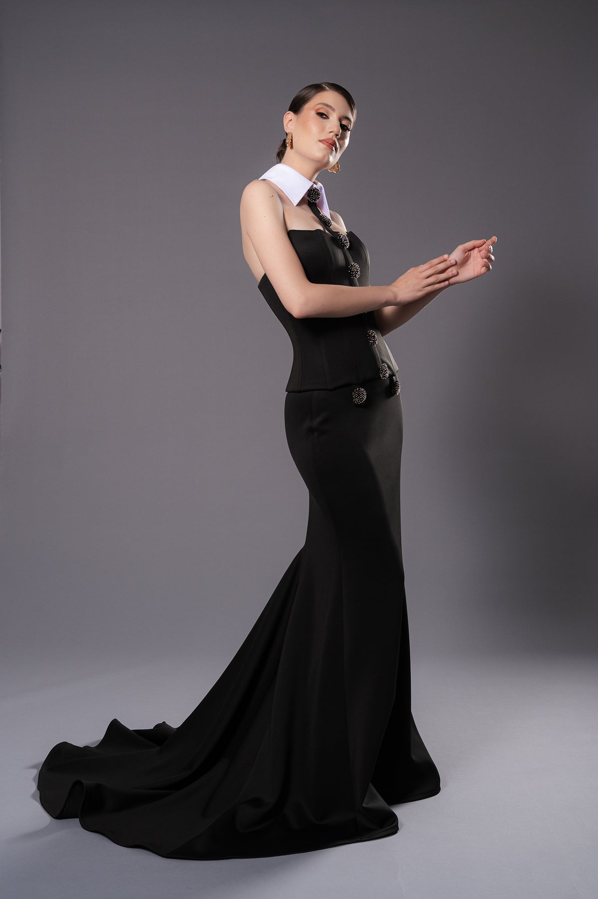 NOEMIE Corset With Collar