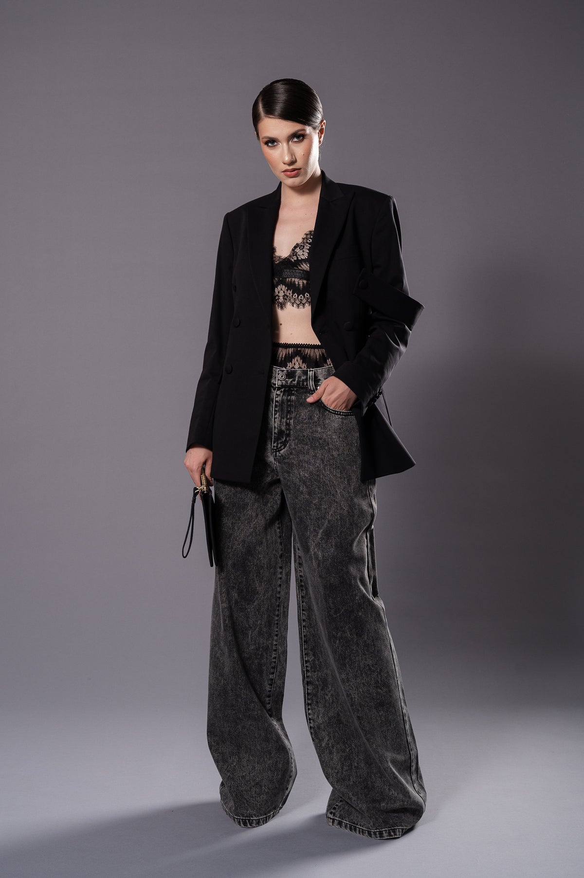 ALLEGRA High Waist Wide Leg Jeans