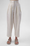 MANON White Linen Trousers
