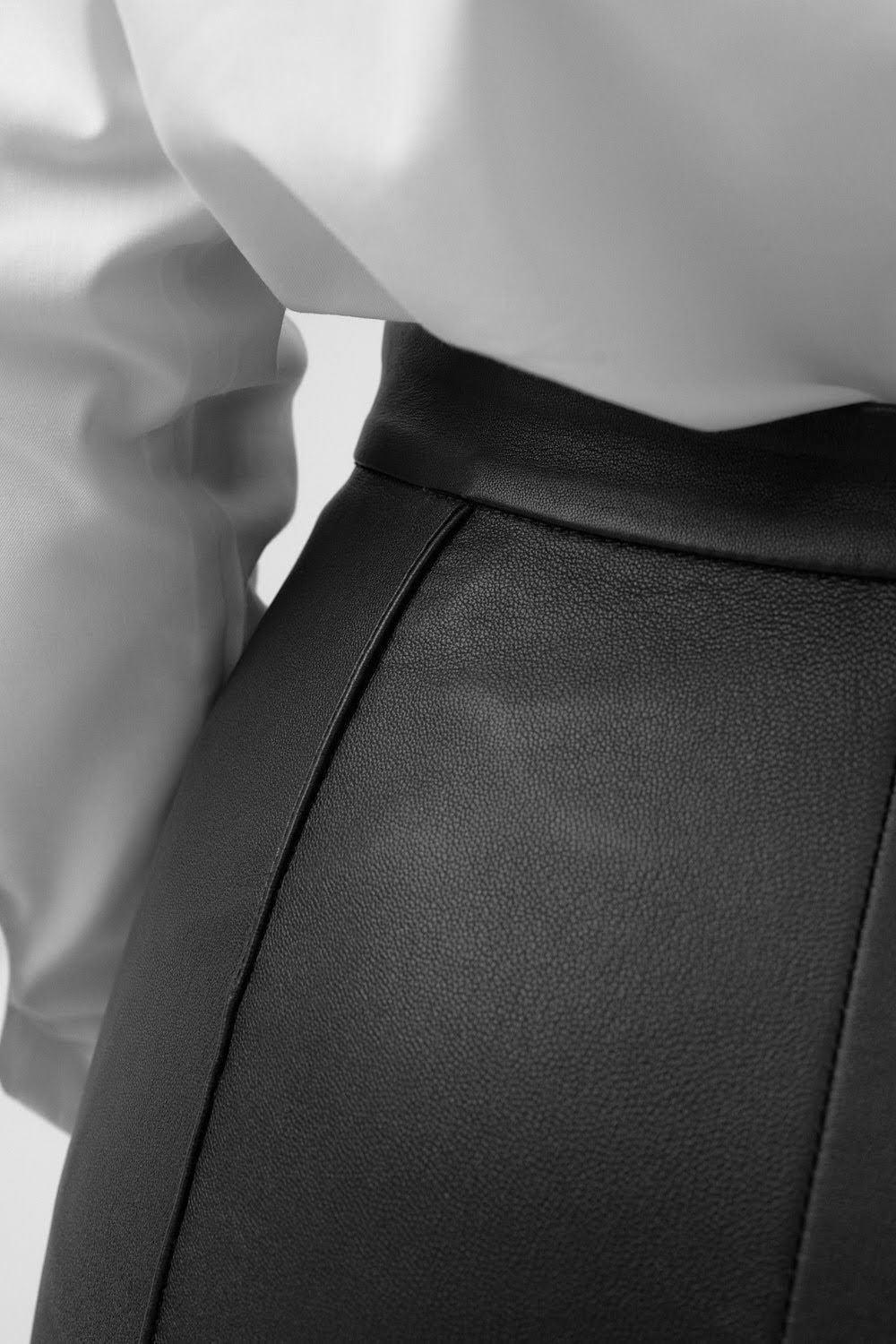 GABRIELLE Black Leather Trousers