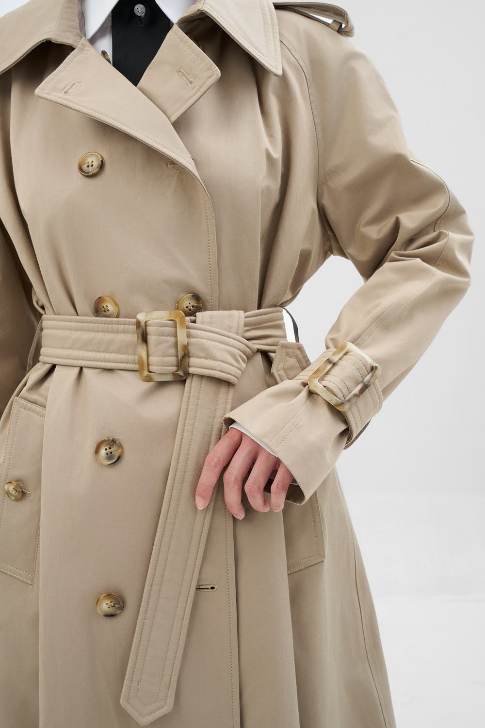 IARI Beige Long Trench Coat