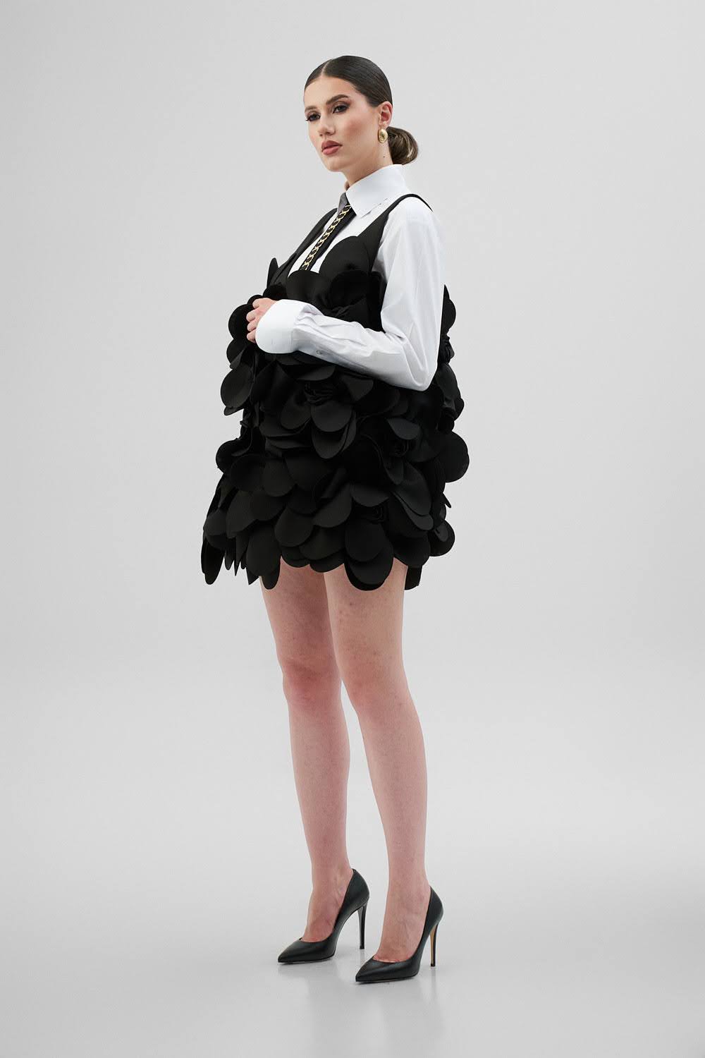 HAZEL Black Short Dress