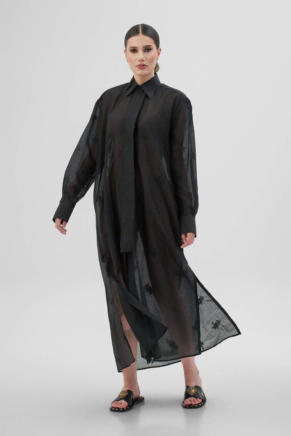 DAISY Black Shirt Dress