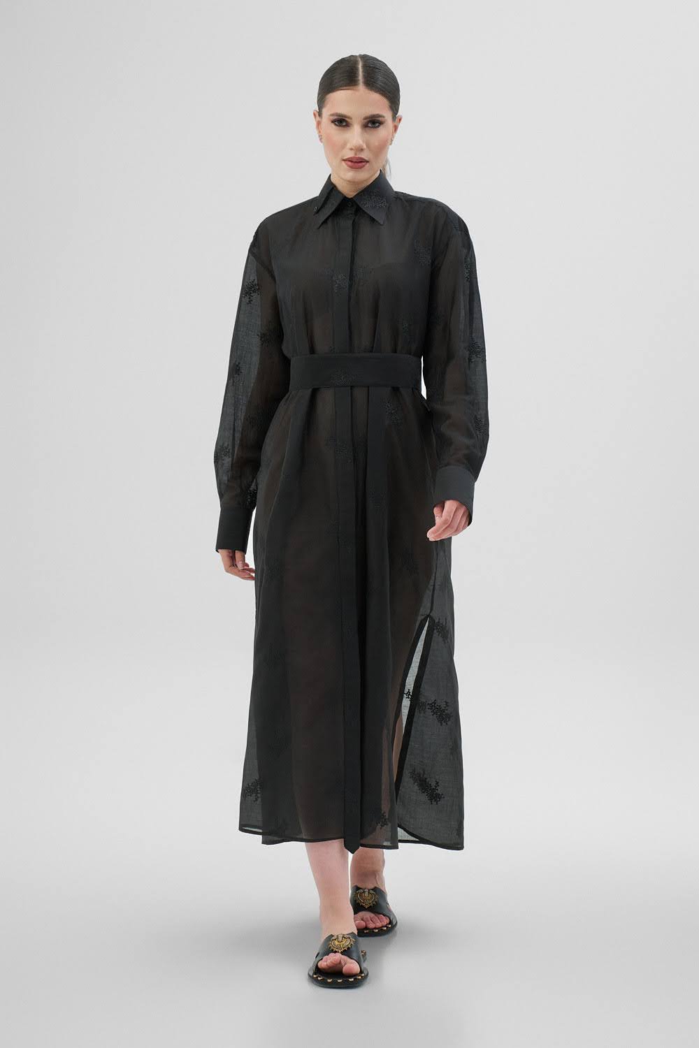DAISY Black Shirt Dress