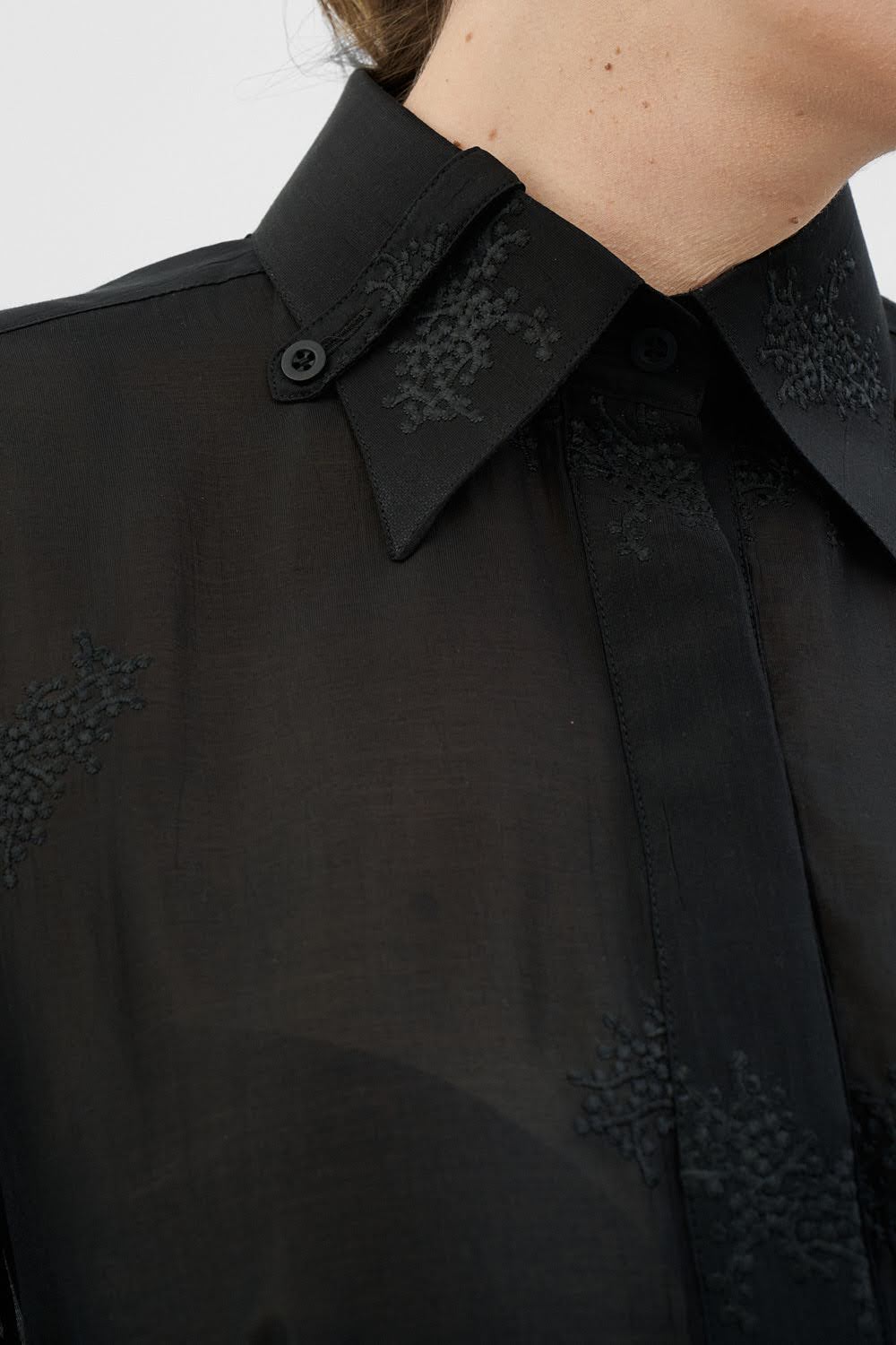 DAISY Black Shirt Dress