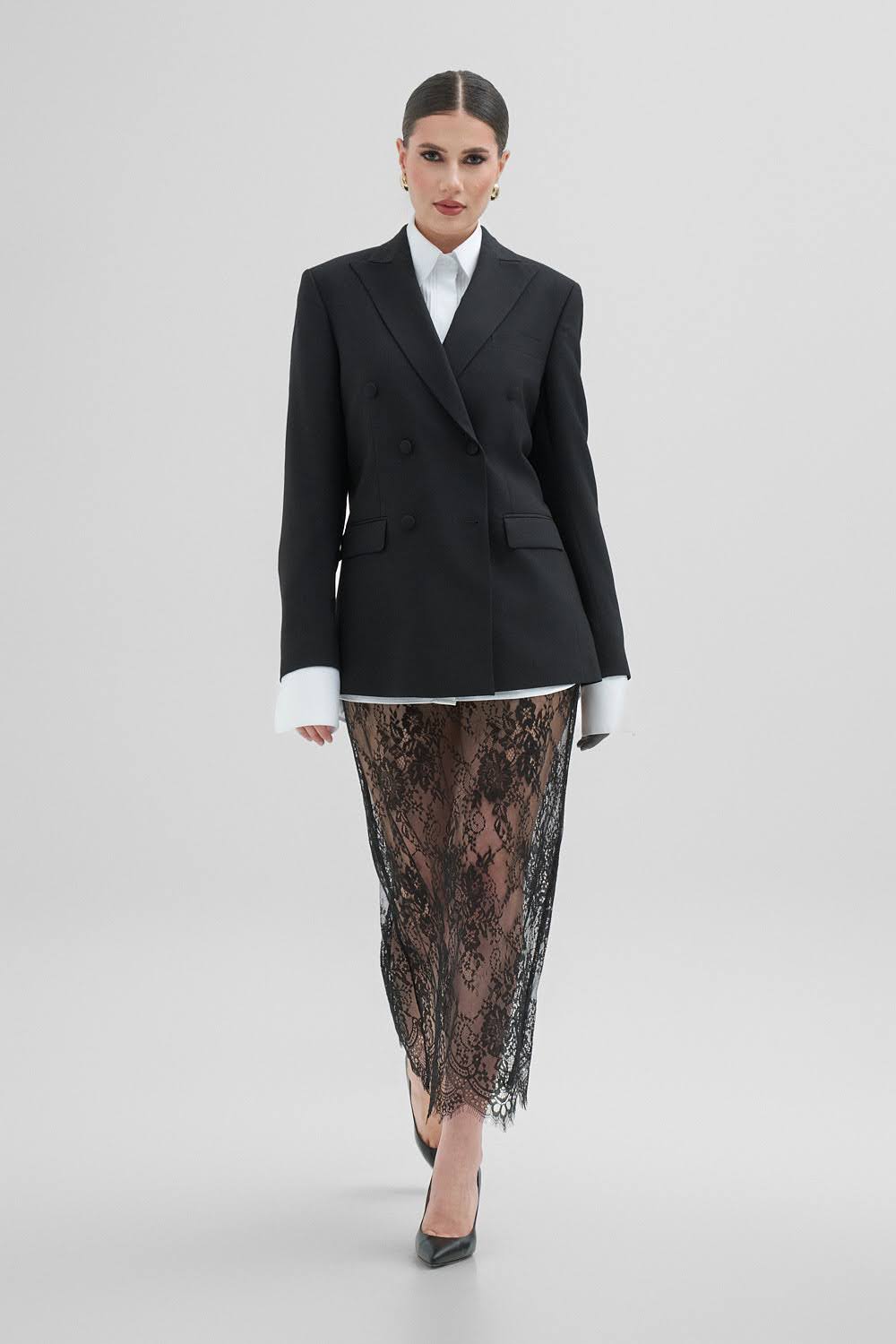 LENA Black Lace Skirt