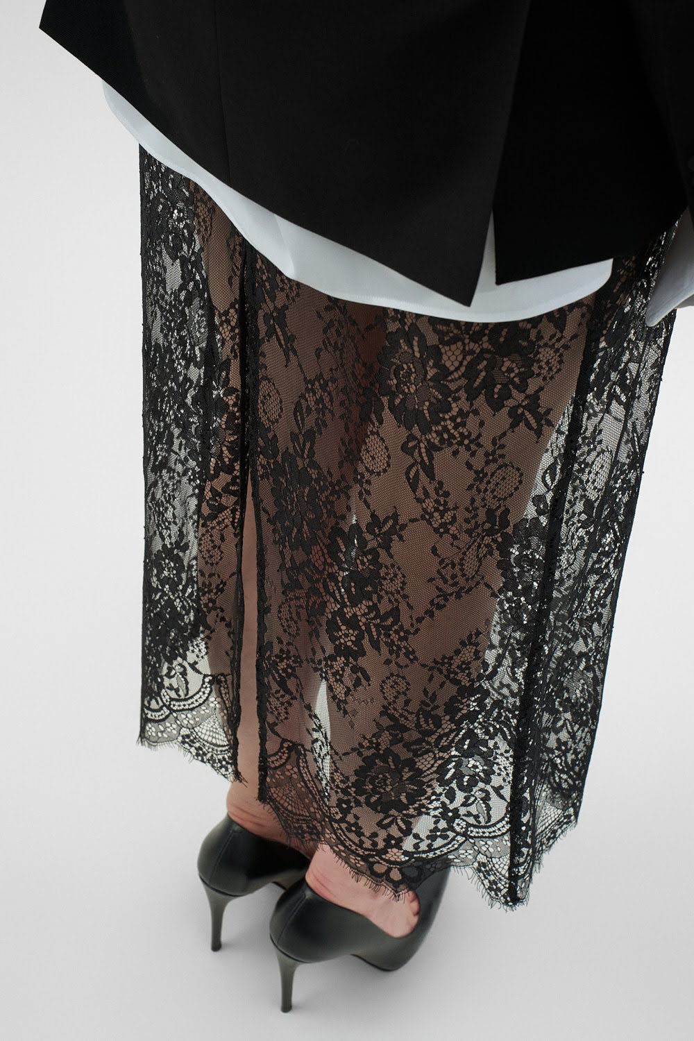 LENA Black Lace Skirt